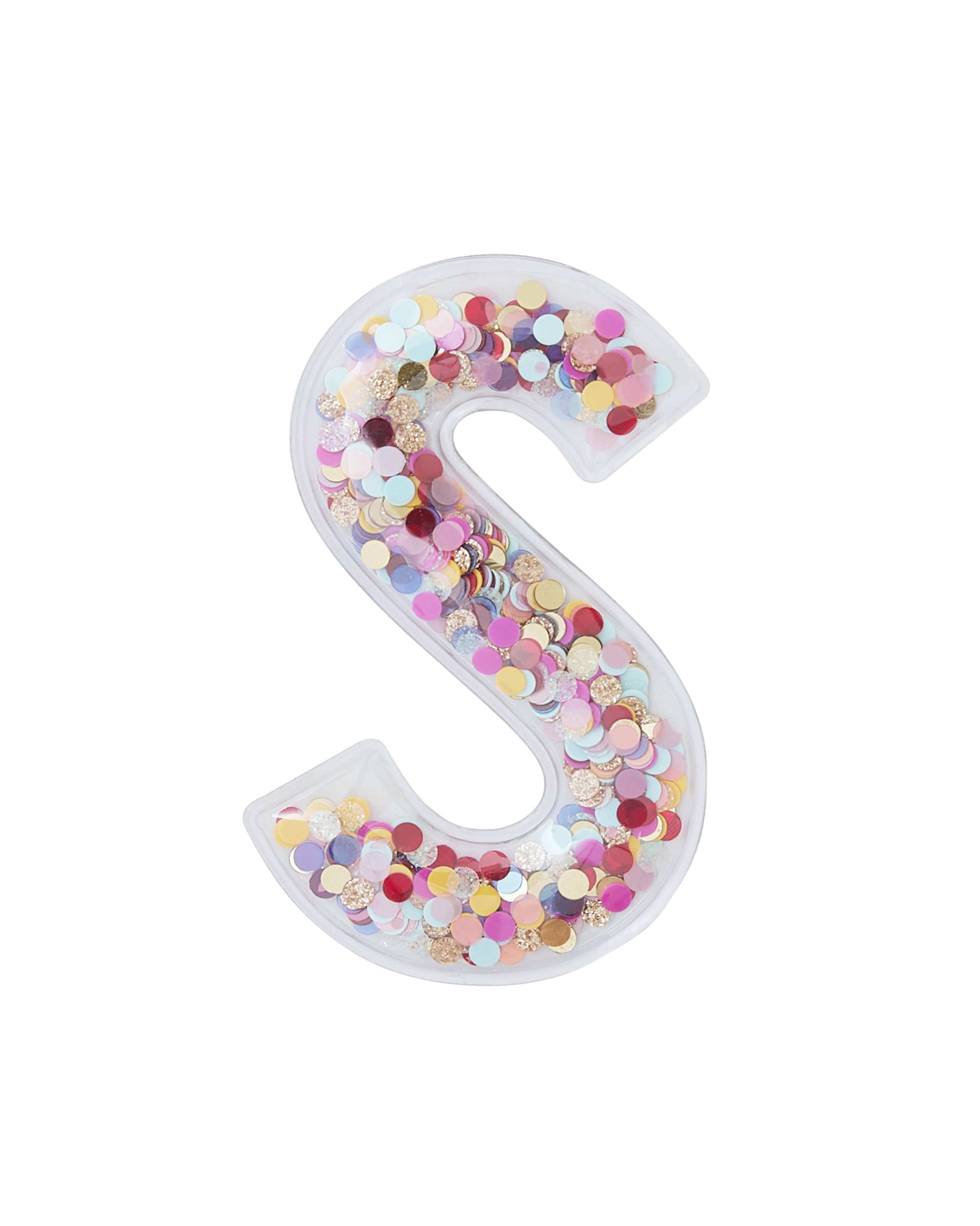 Confetti Letter Stickers - Adhesive Patches