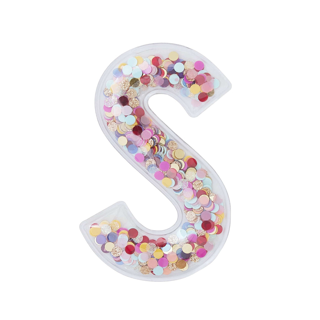 Exploding Confetti Letters Sticky Confetti Letters | Packed Party