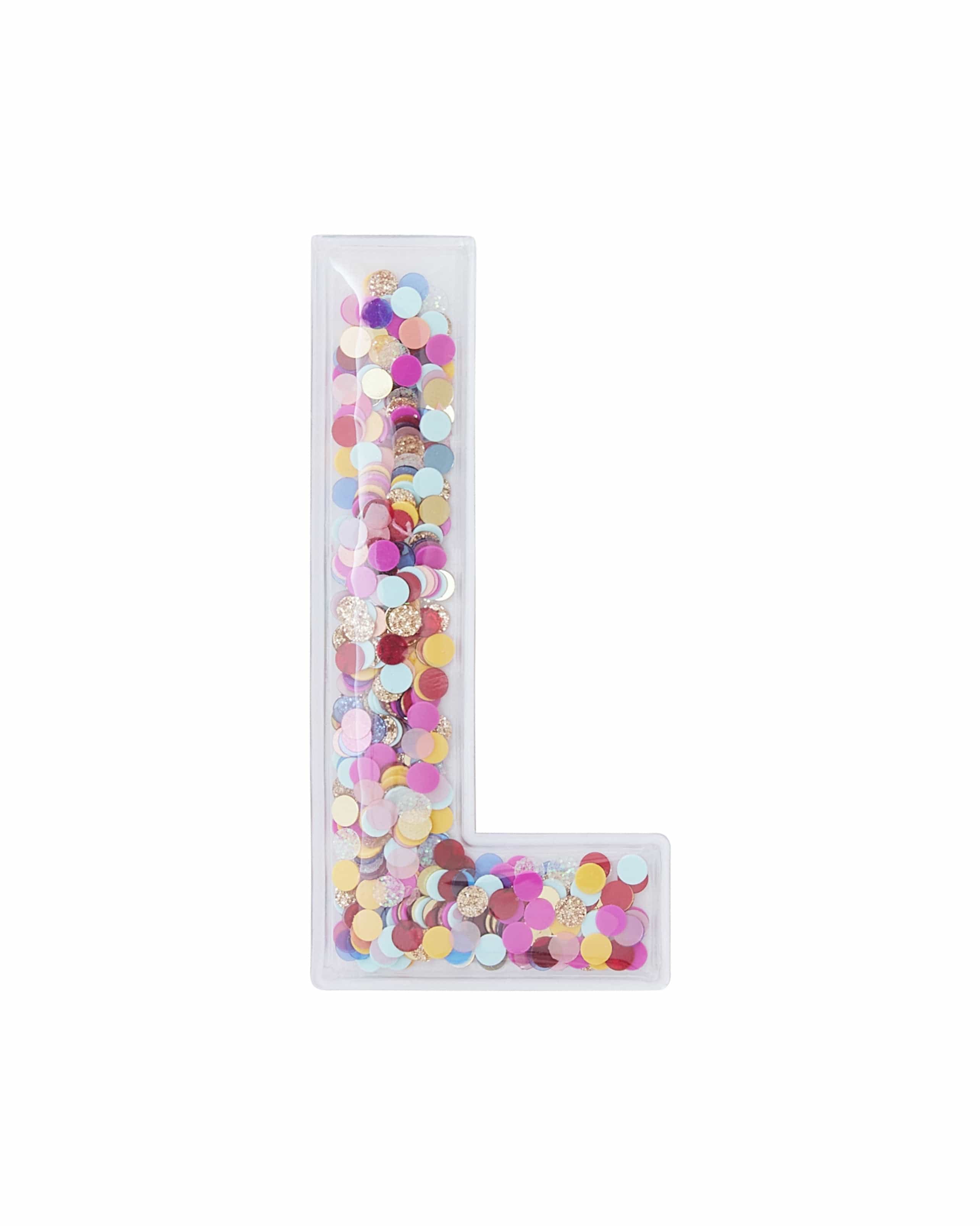 Confetti Letter Stickers - Adhesive Patches