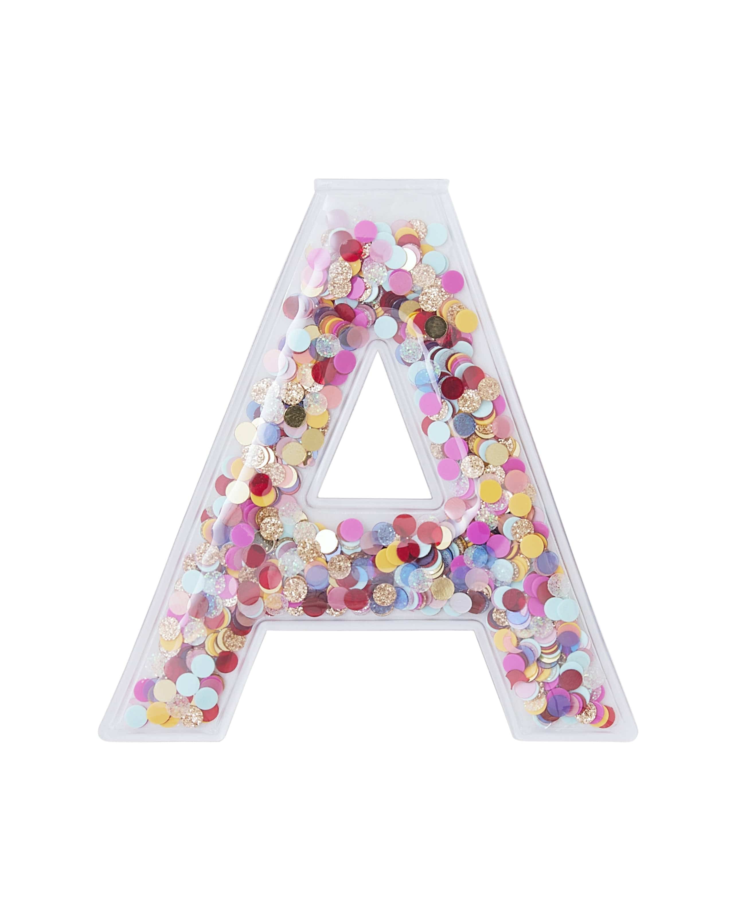 Confetti Letter Stickers - Adhesive Patches
