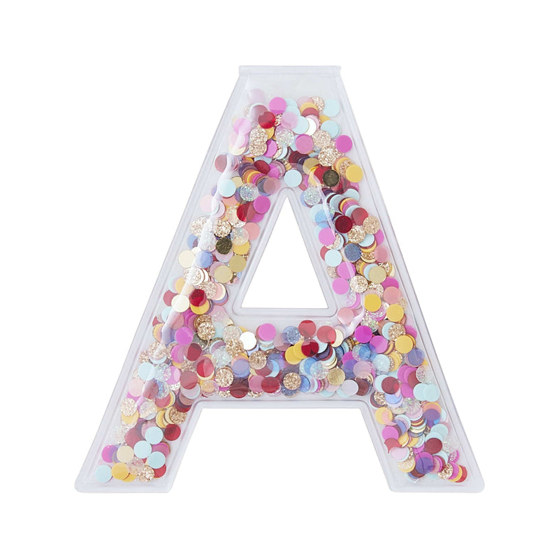 Exploding Confetti Letters Sticky Confetti Letters | Packed Party