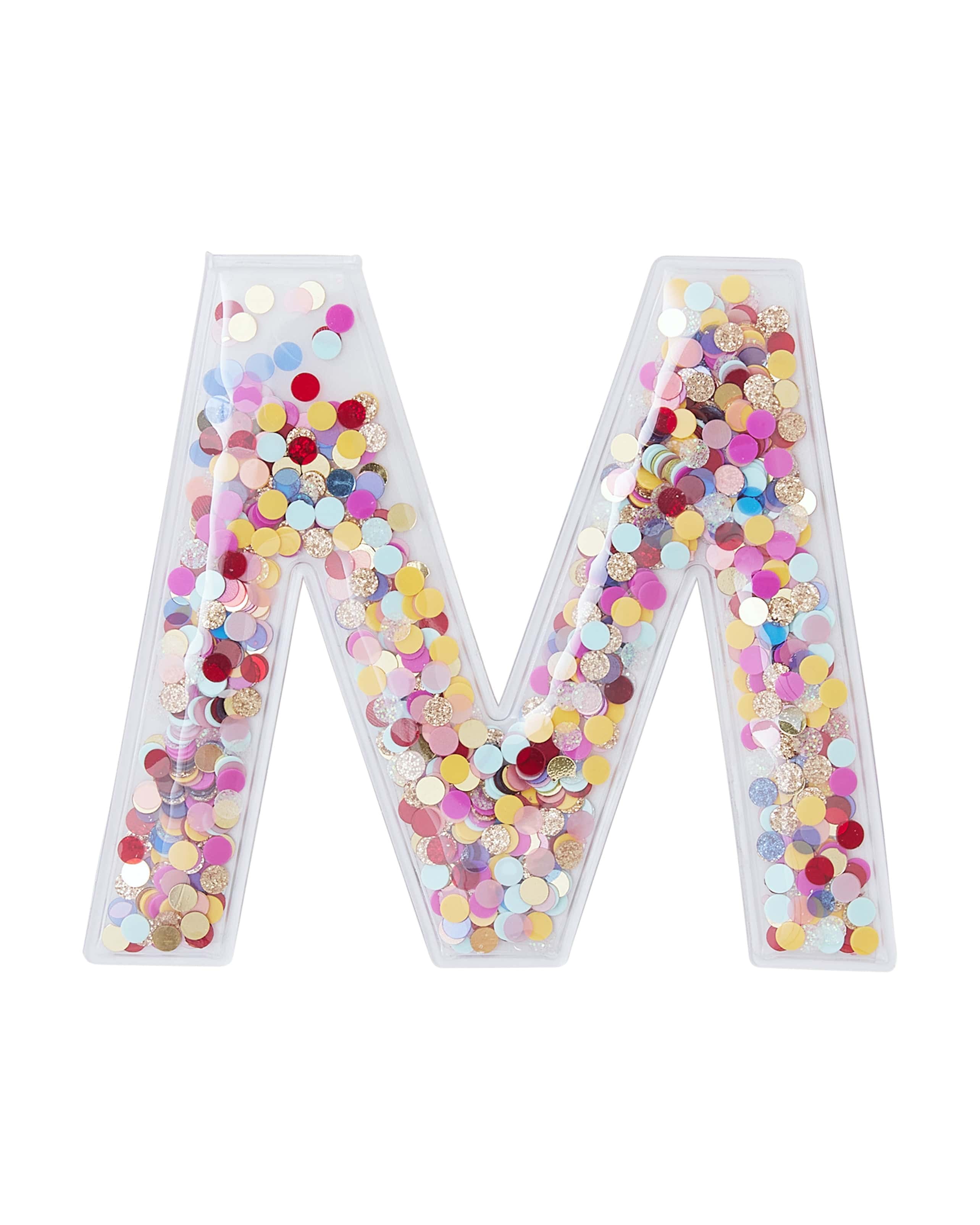 Confetti Letter Stickers - Adhesive Patches