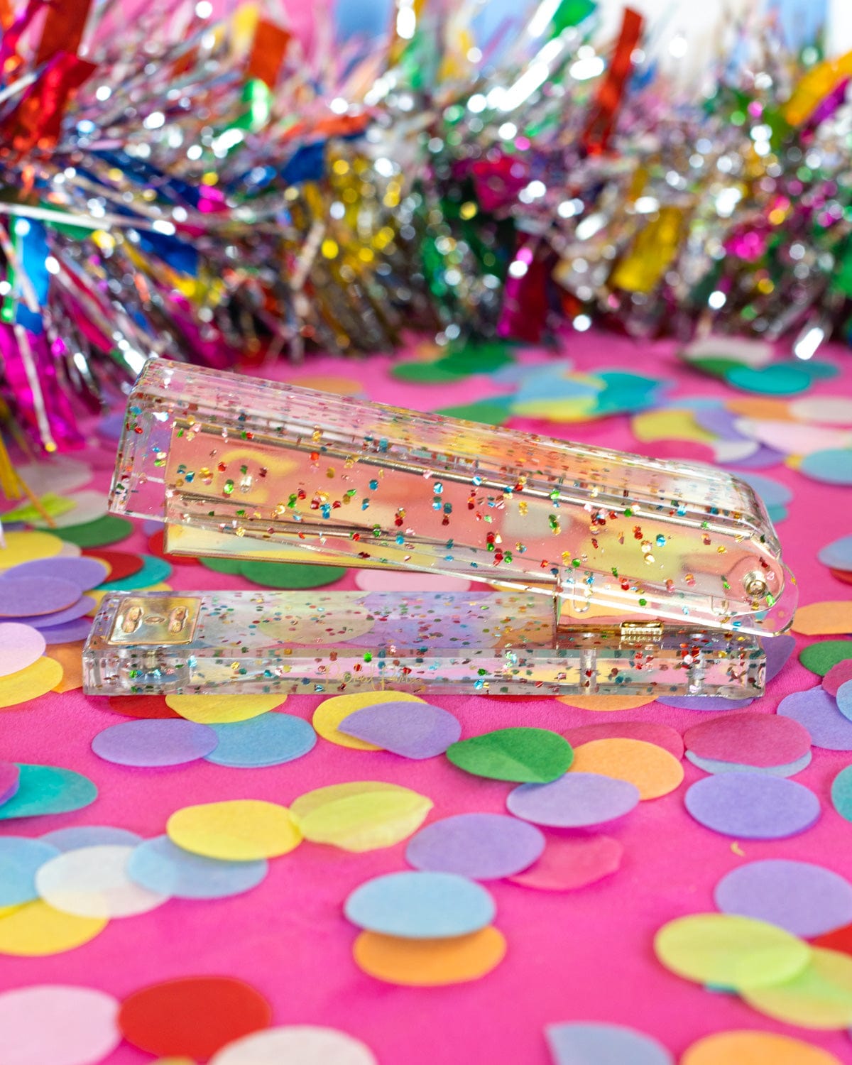 Confetti Injected Acrylic Stapler