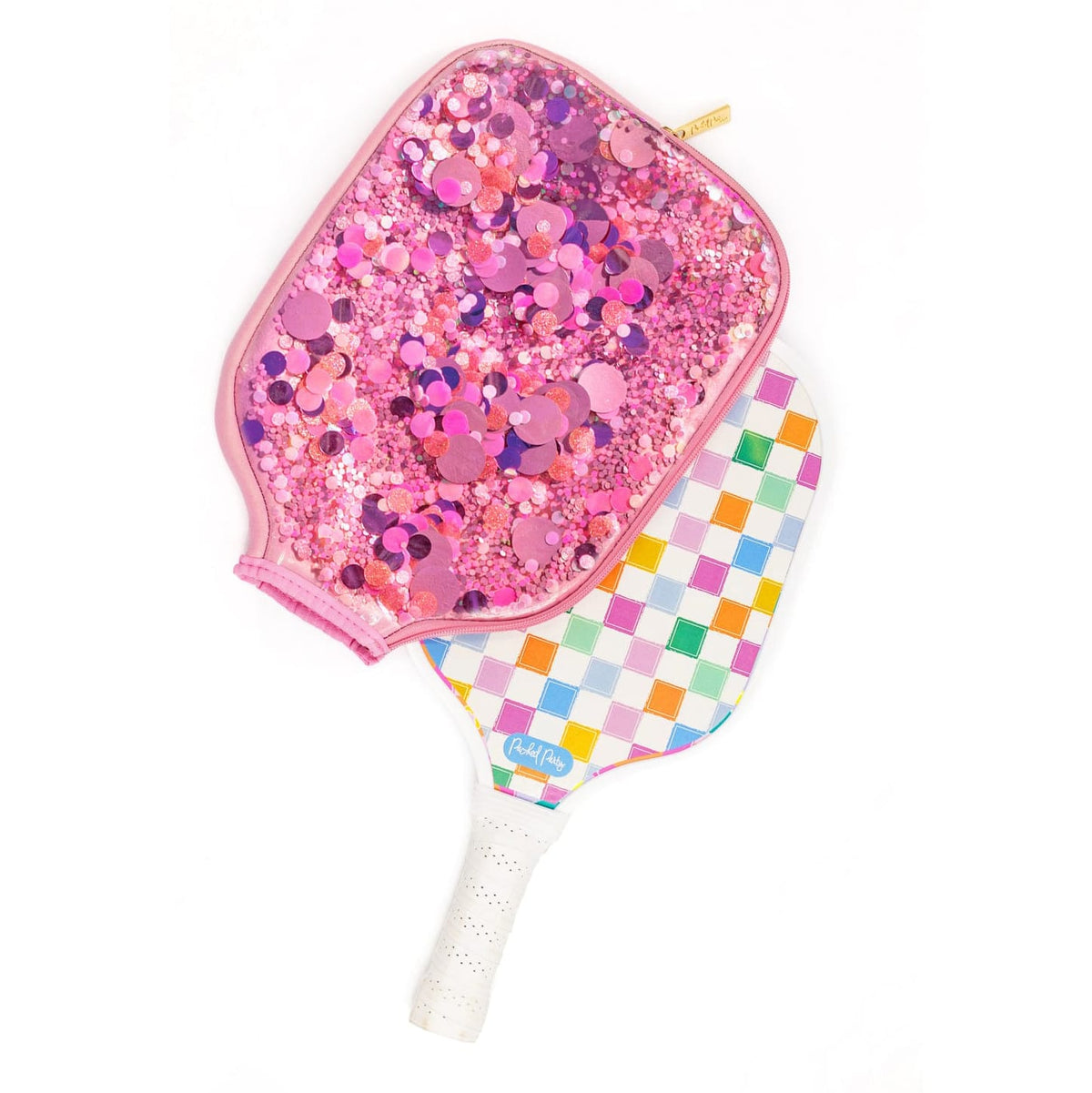 Pickleball Paddle Confetti Filled Cover Set