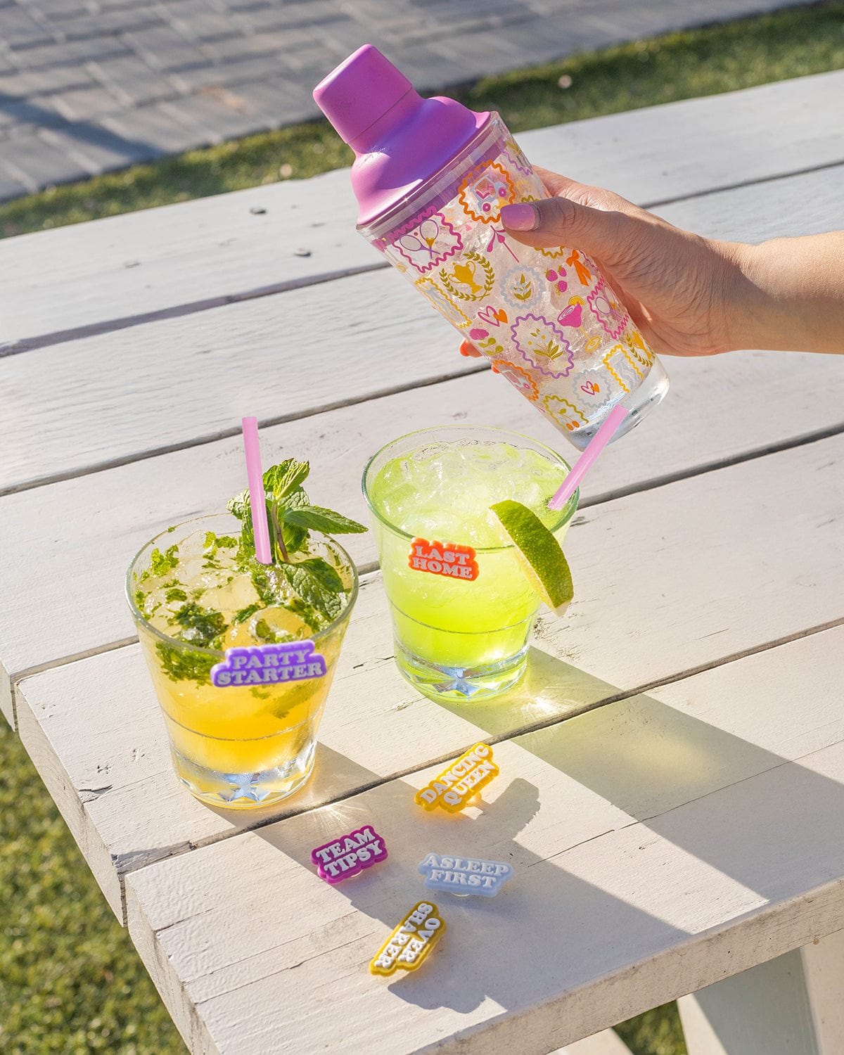Drinks O' Clock Bundle (Drink Charms, Cocktail Shaker & Cup Stack)