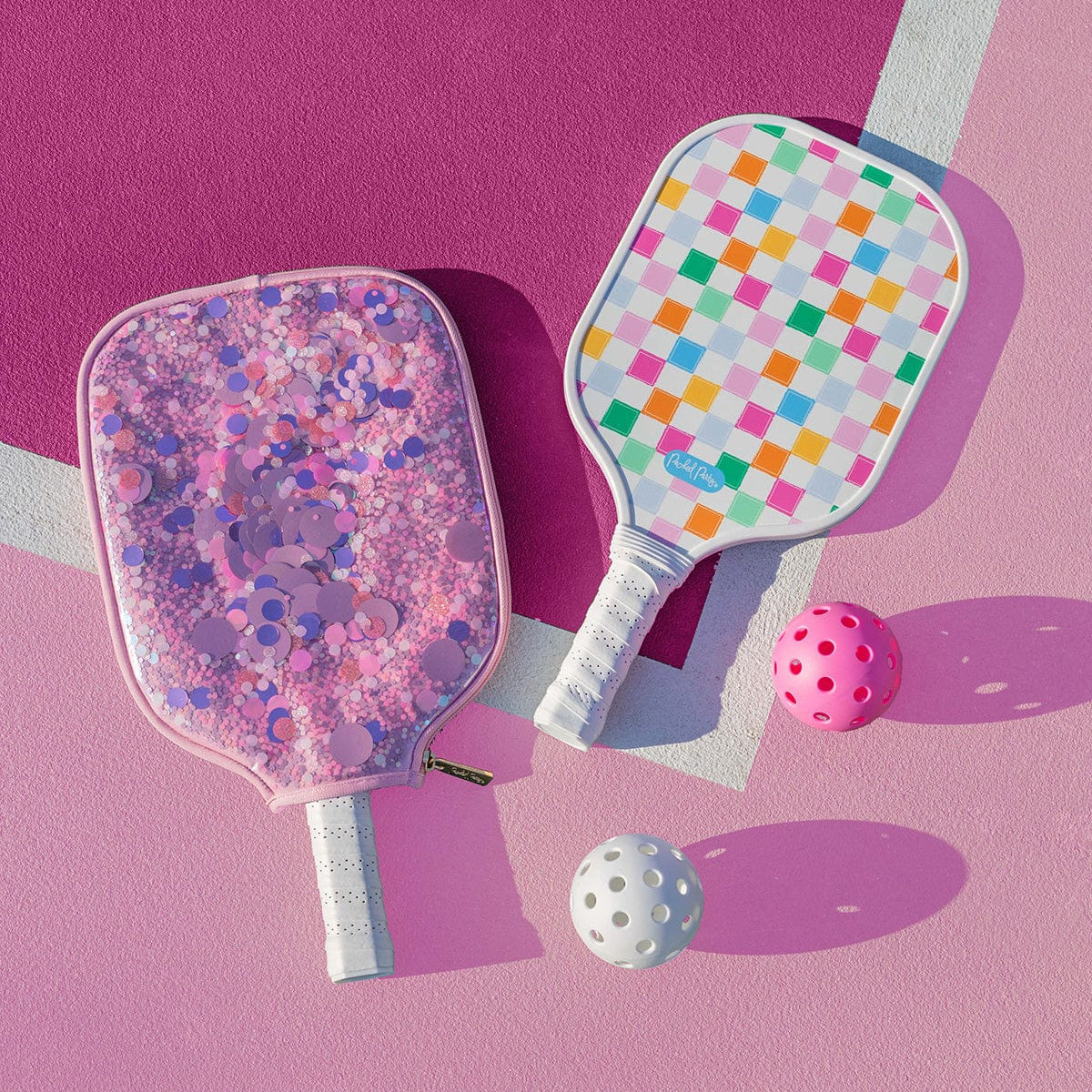 Pickleball Paddle and Confetti-Filled Cover Set