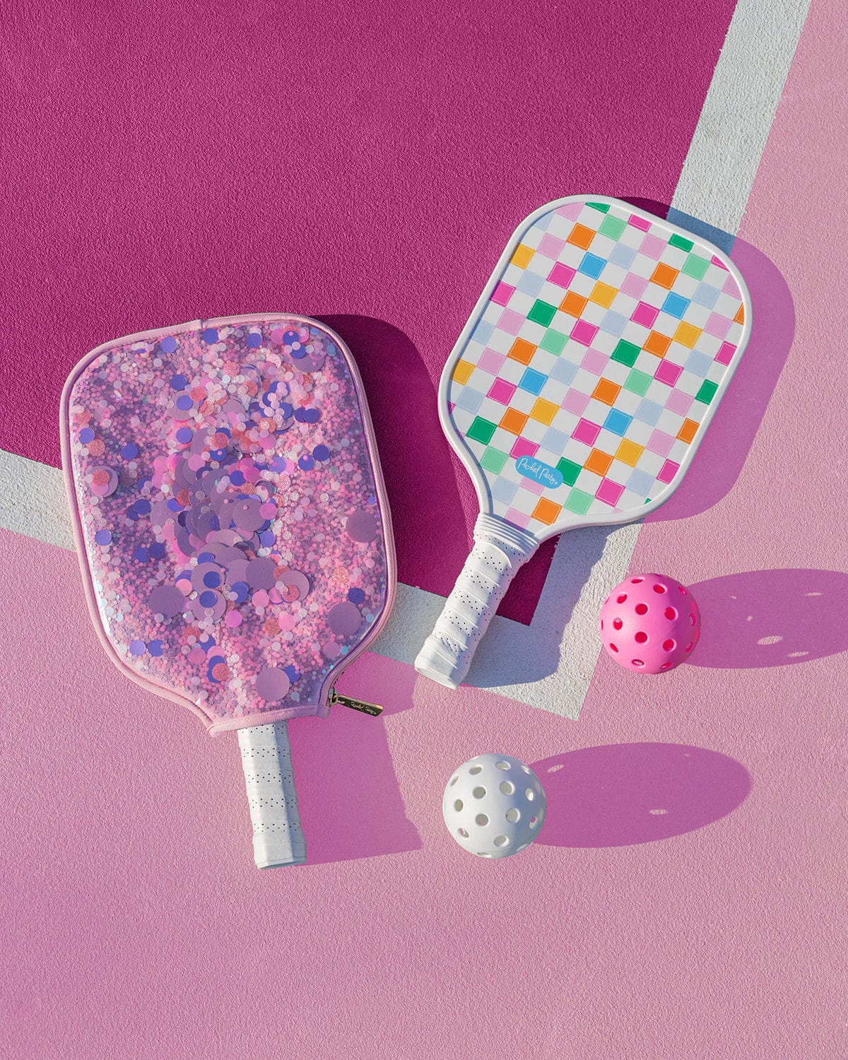 Pickleball Paddle and Confetti Cover Set