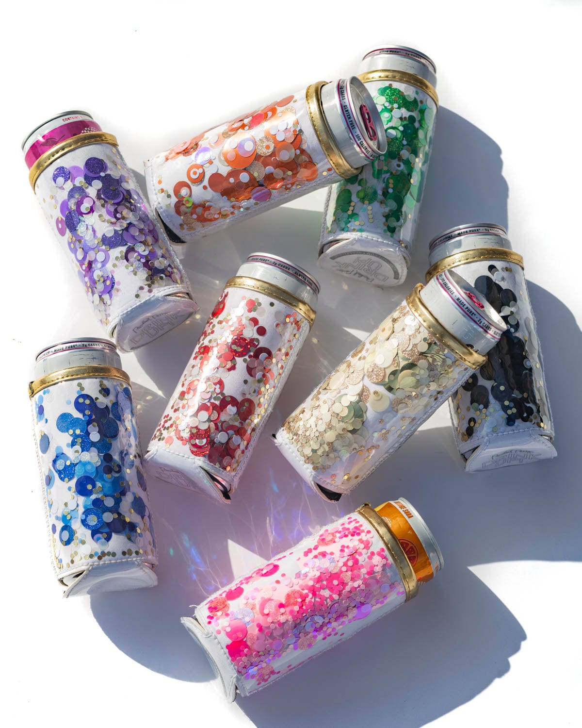 Spirit Squad Confetti Skinny Can Drink Sleeve