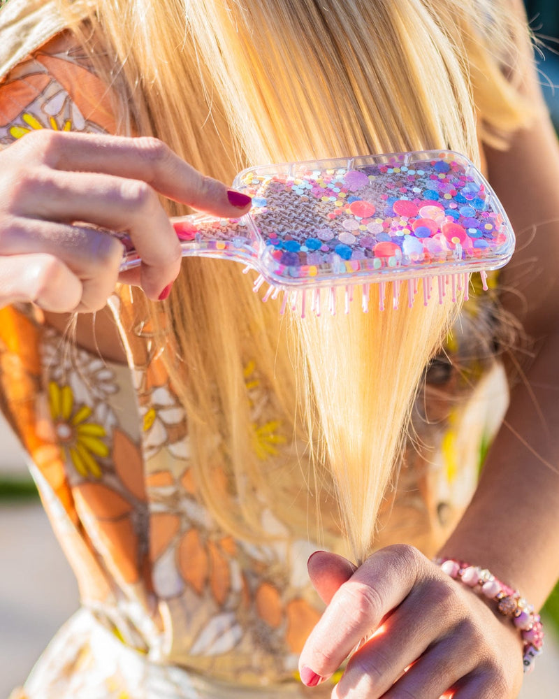 Bring On The Fun Confetti Paddle Hair Brush