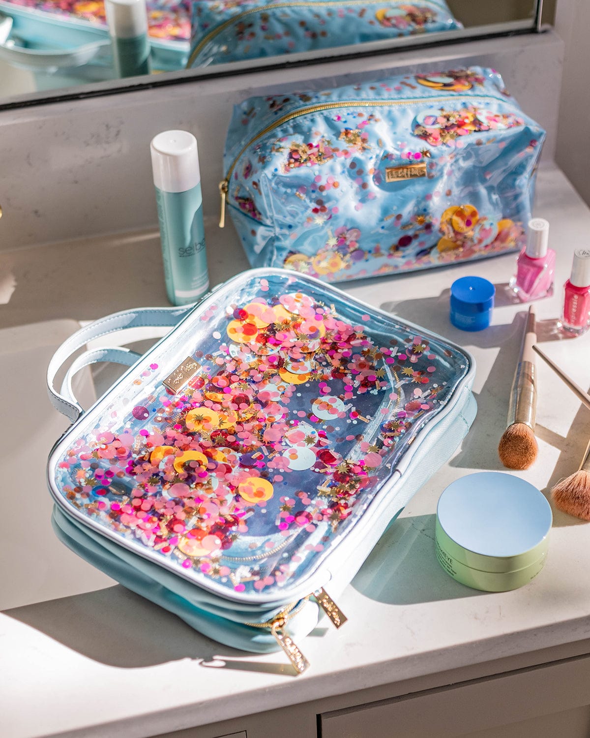 Confetti Travel Makeup and Cosmetic Bag – Packed Party Confetti Travel Makeup and Cosmetic Bag – Packed Party