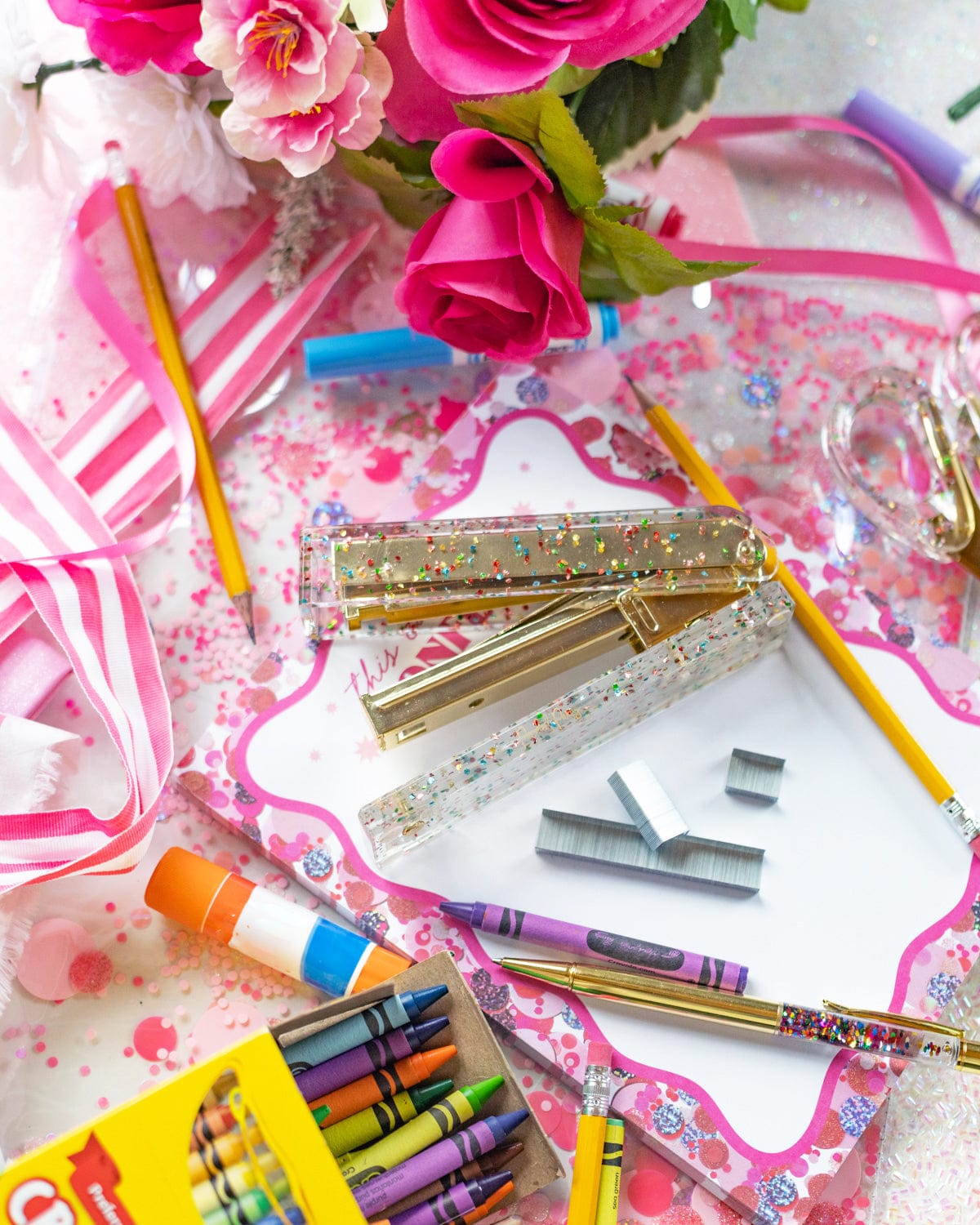 Confetti Injected Acrylic Stapler