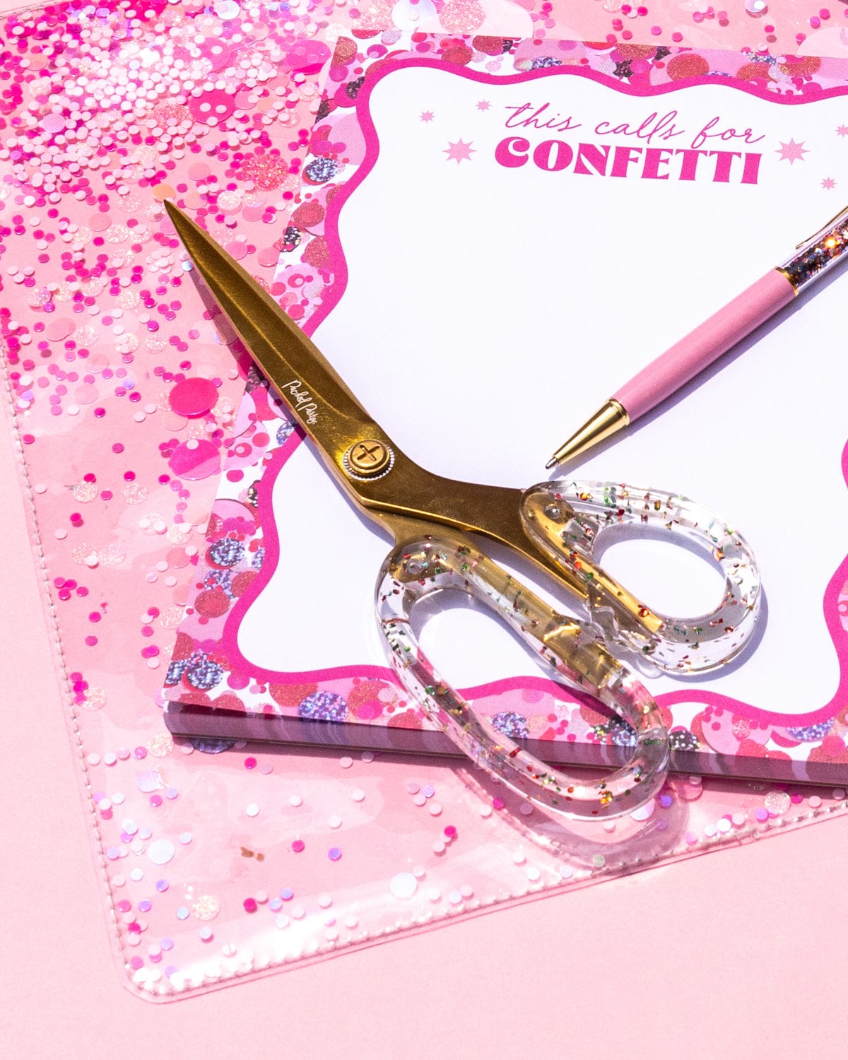 Confetti Injected Acrylic Scissors