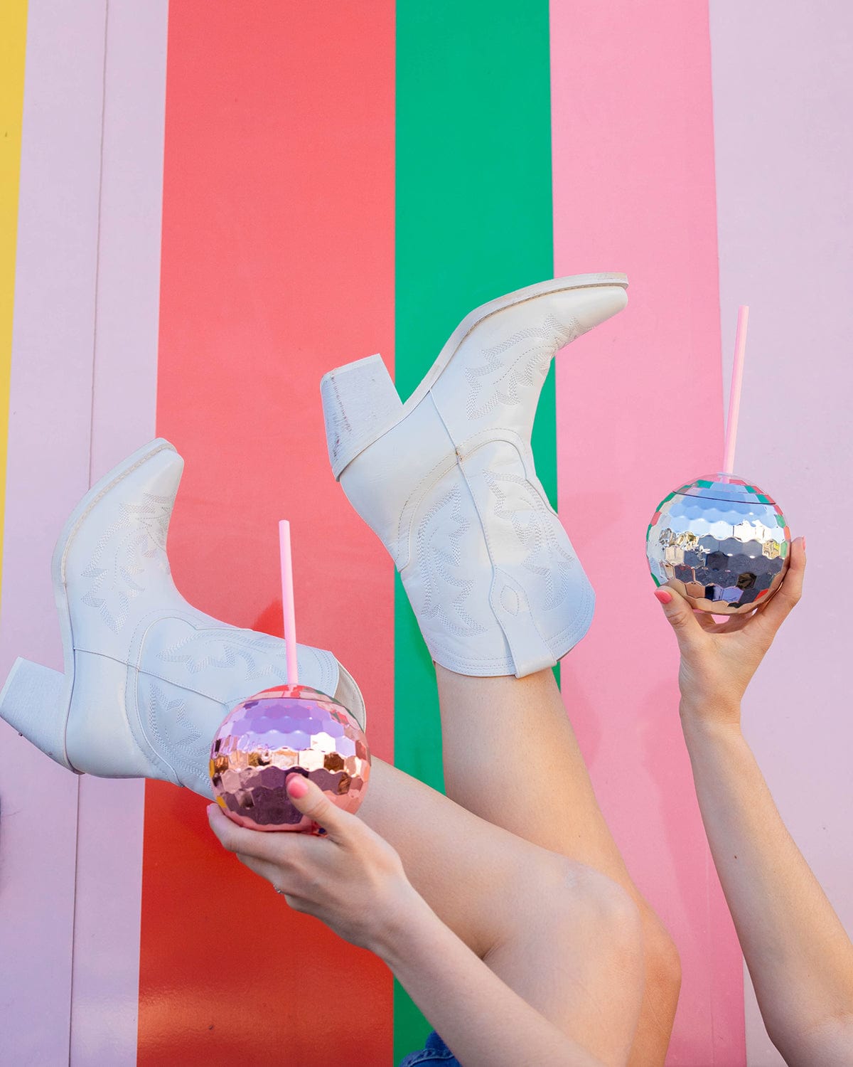 Disco Ball Sipper (Silver or Pink)