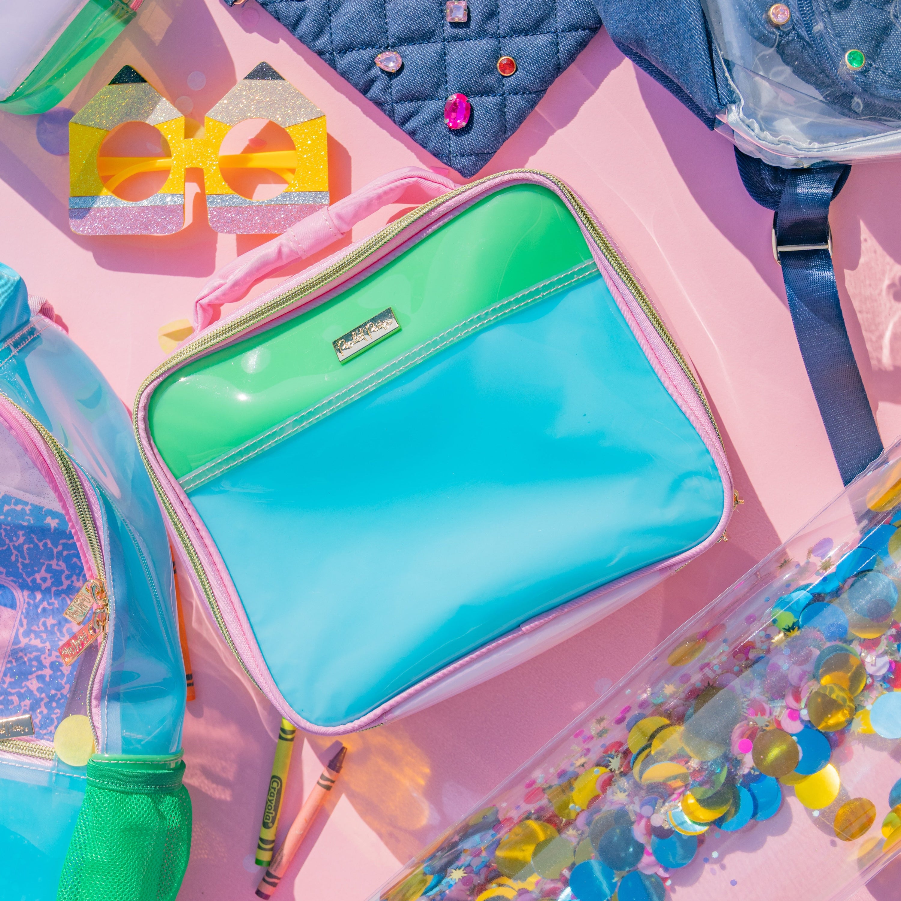 Colorblock Jelly Insulated Lunch Box