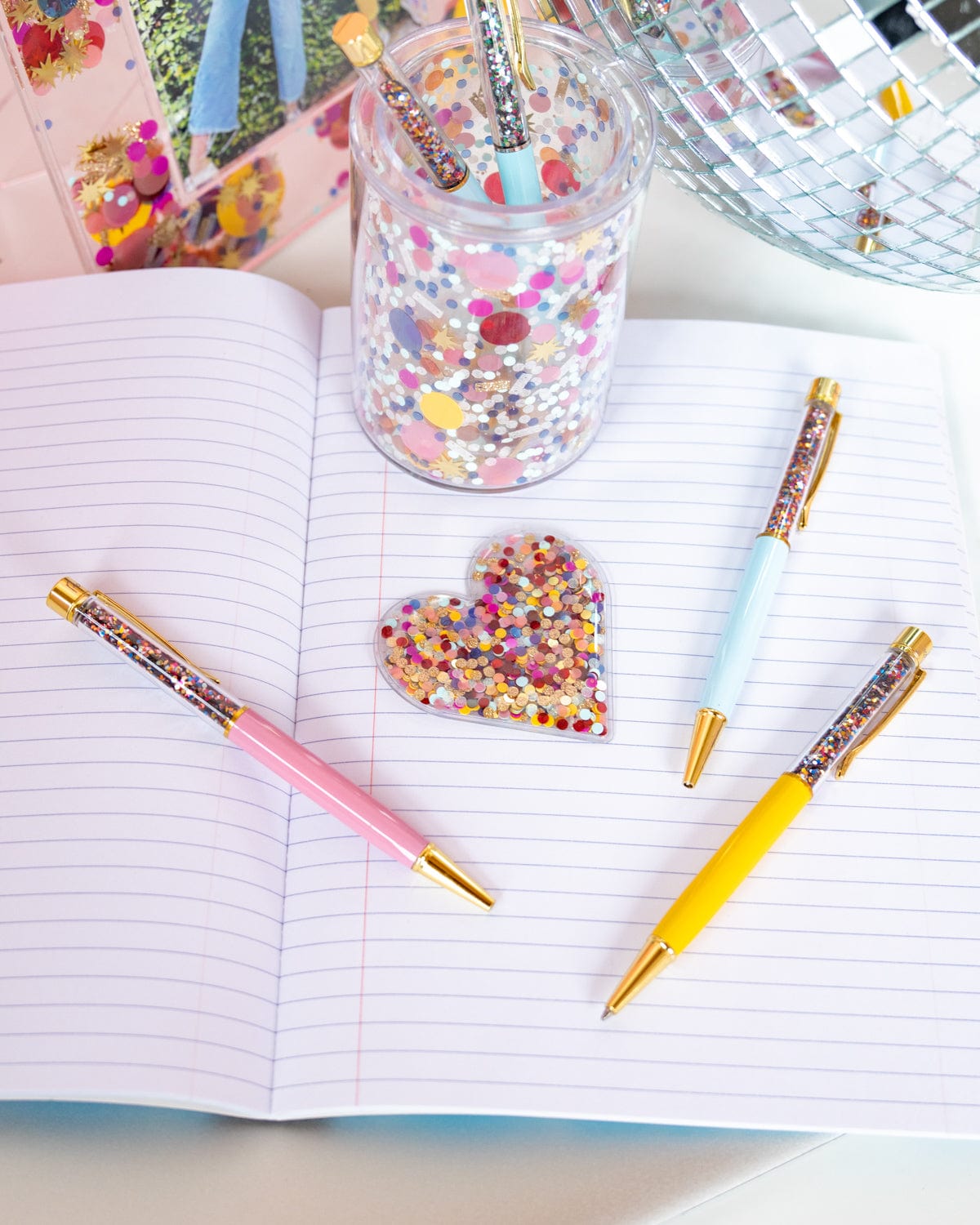 Confetti Heart Stickers - Adhesive Patch