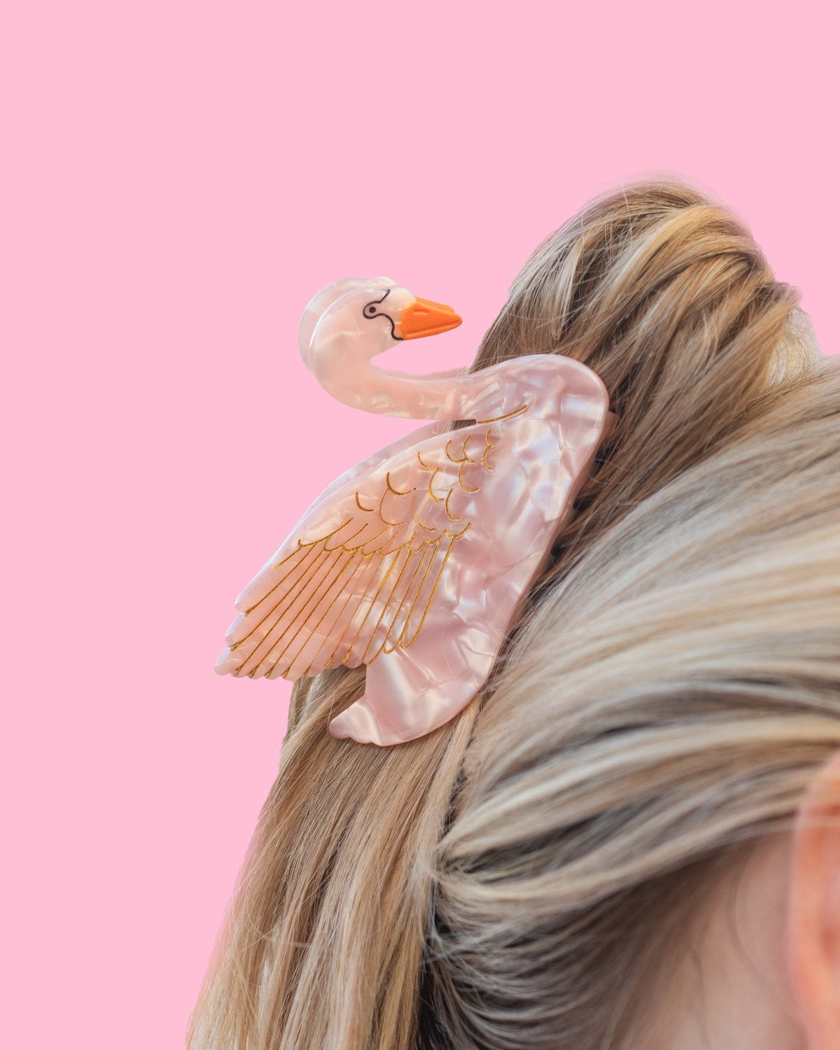 Swan Style Hair Claw Clip
