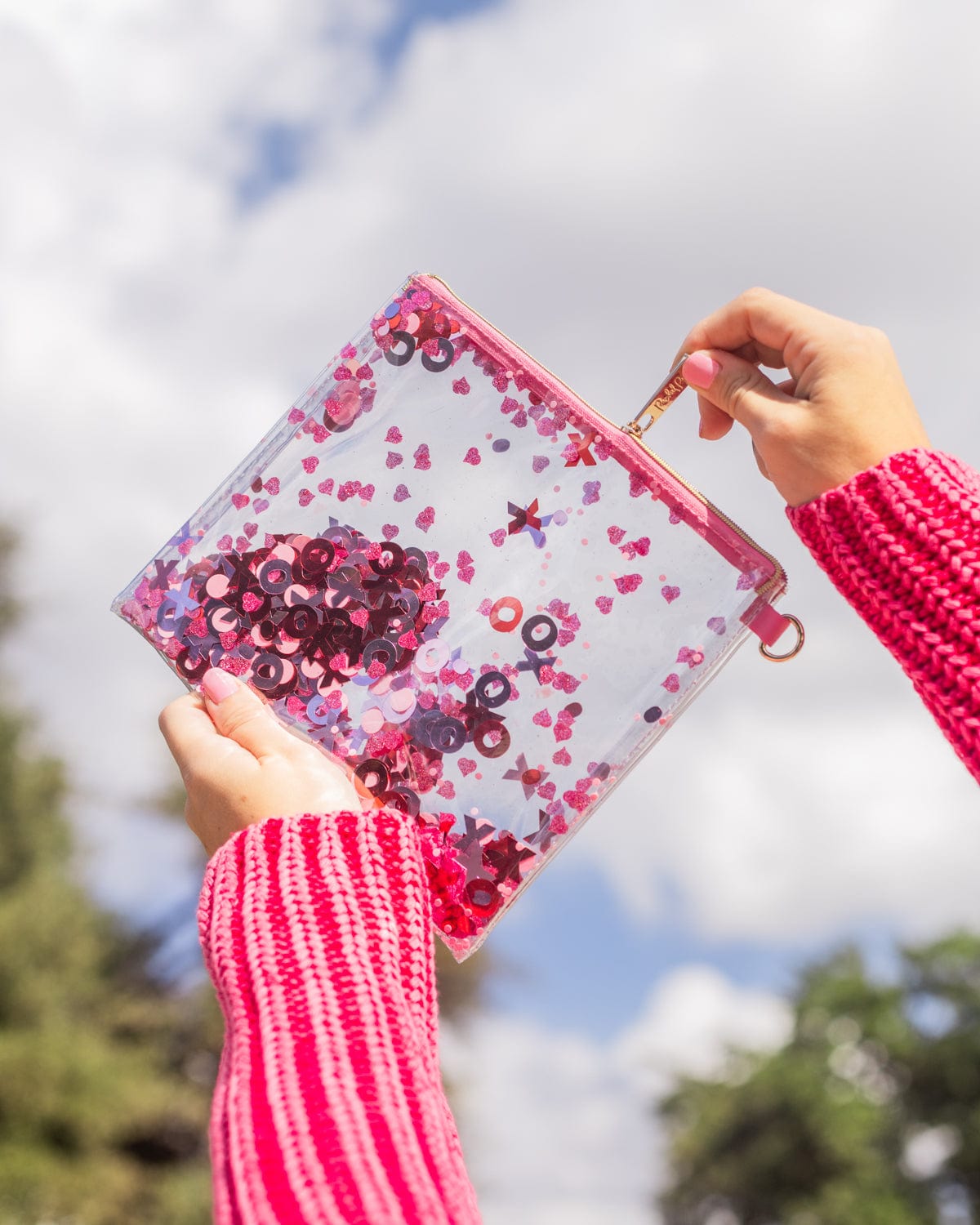 XOXO Confetti Everything Pouch