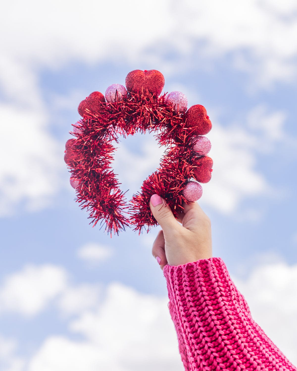 Sparkle Hearts Novelty Headband