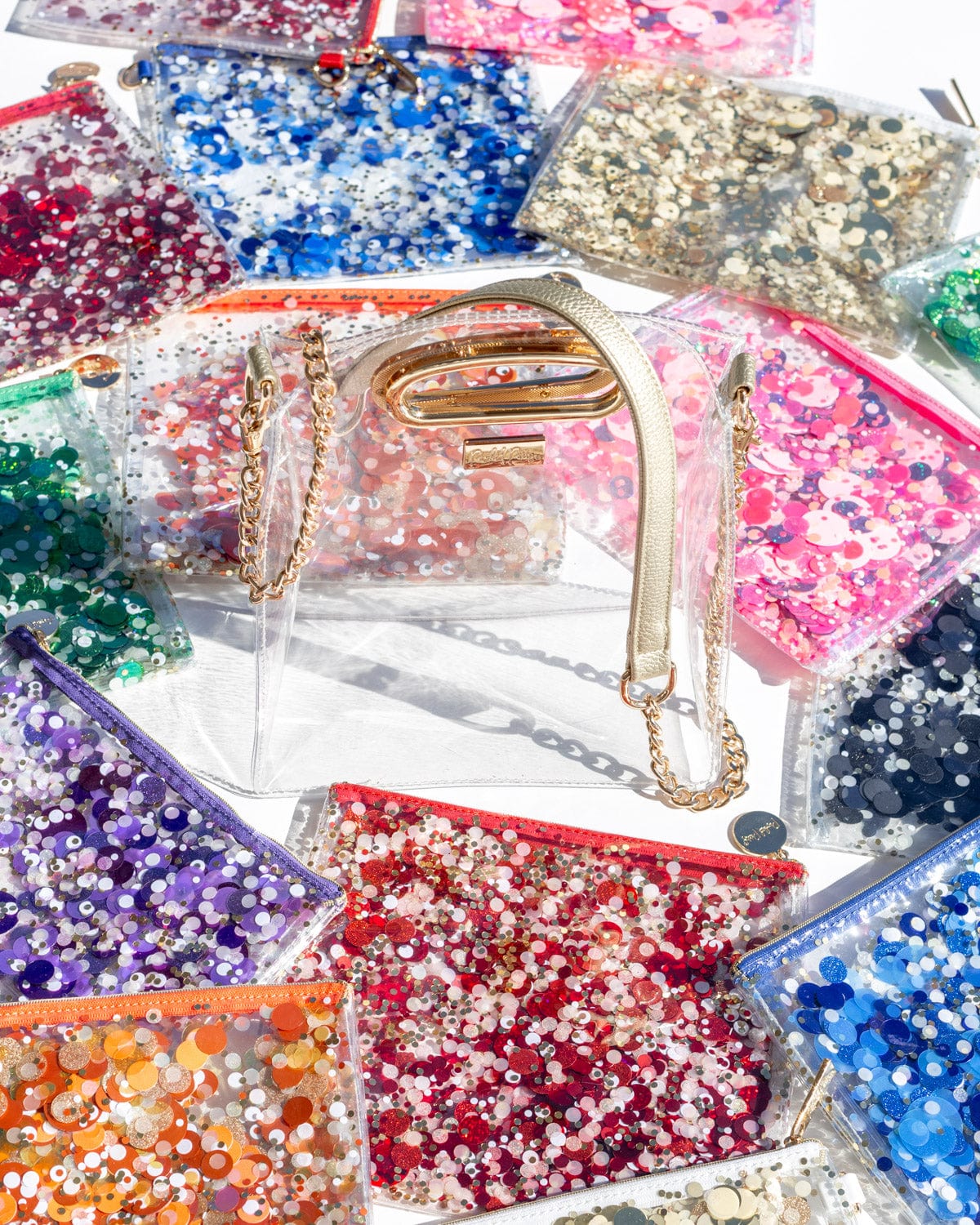 Confetti Everything Pouch & Stadium Bag Set