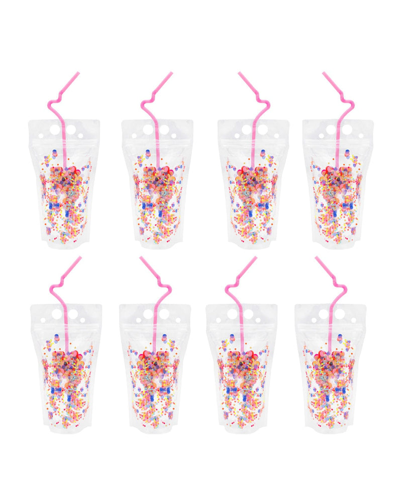 Say Cheers Reusable Confetti Hydration Pouches