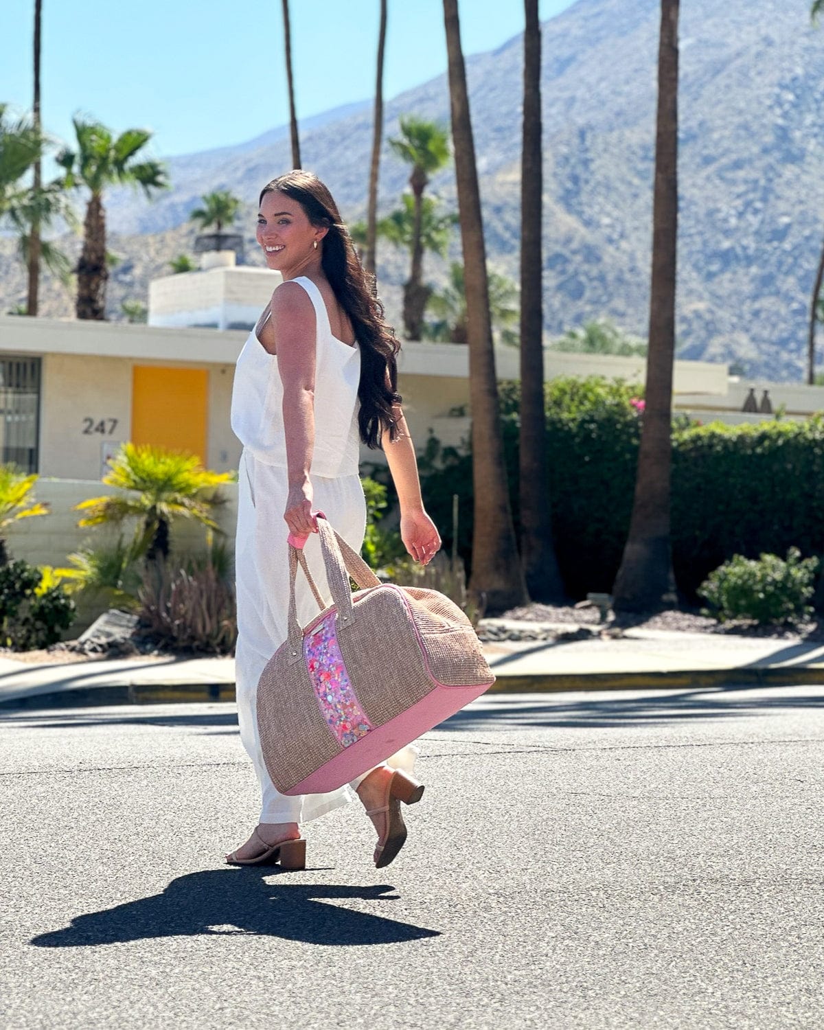 Ratan Woven Weekender Duffel Bag