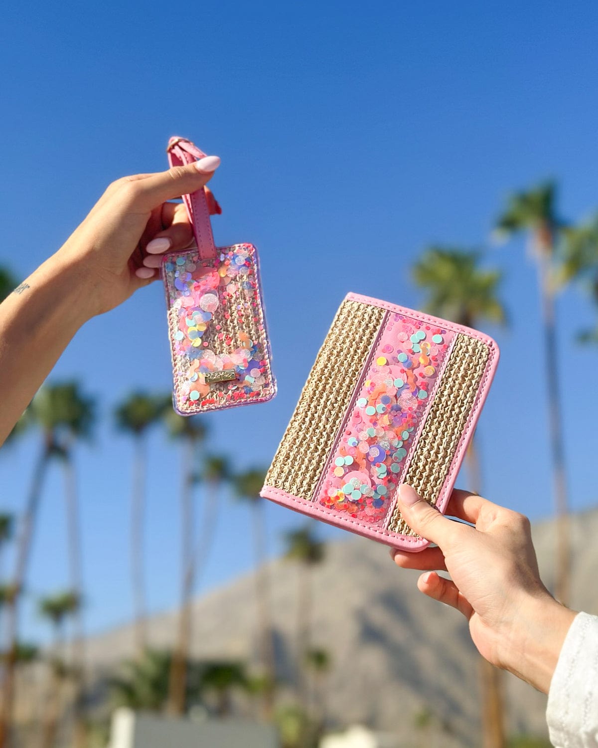 Woven Confetti Passport Holder