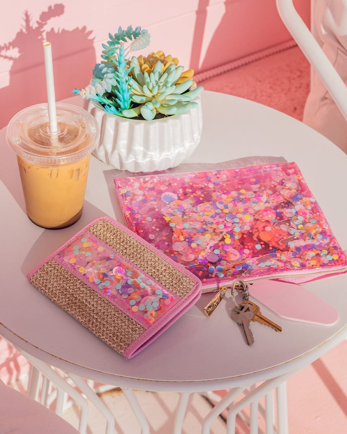 Woven Confetti Passport Holder