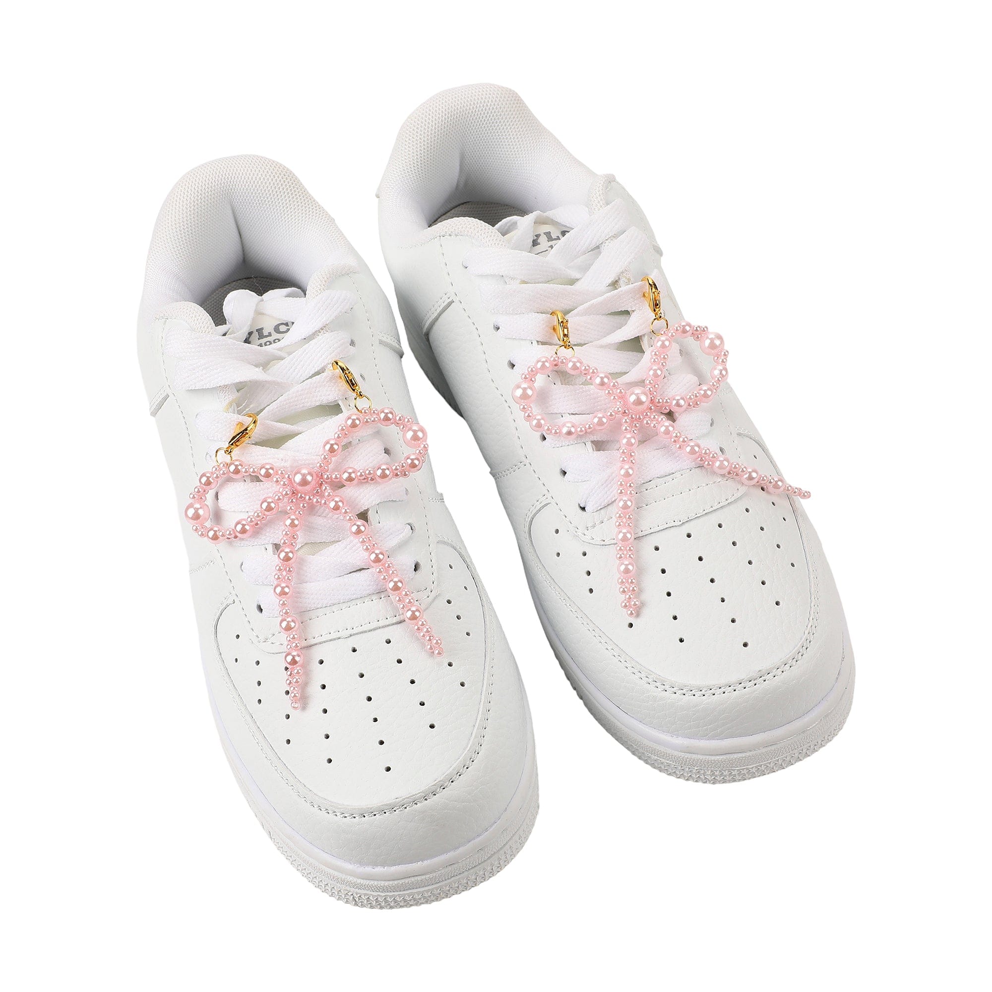 Shoe Charm Set - Pink Pearl Bows