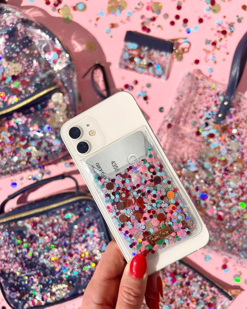 Essentials Confetti Stick To It Phone Wallet for iPhone or Android