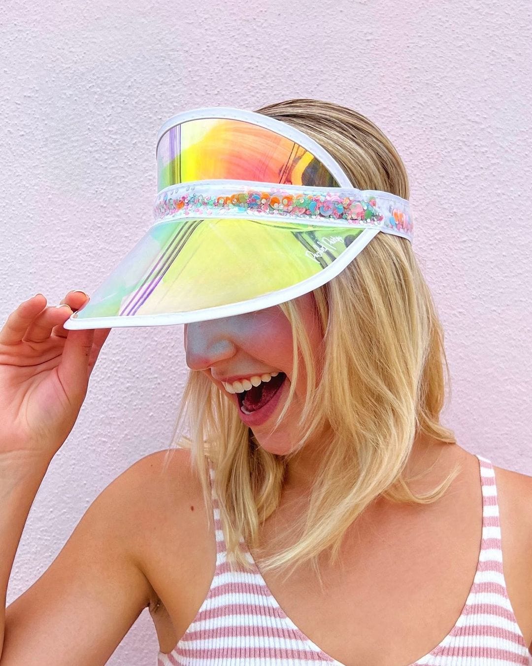 Confetti Sun Visors (Set of 2)