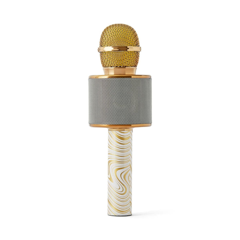 Gold Karaoke Bluetooth Microphone, Lucky Voice