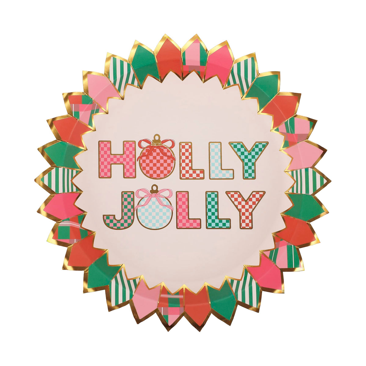 Holly Jolly Holiday Tableware Party Kit