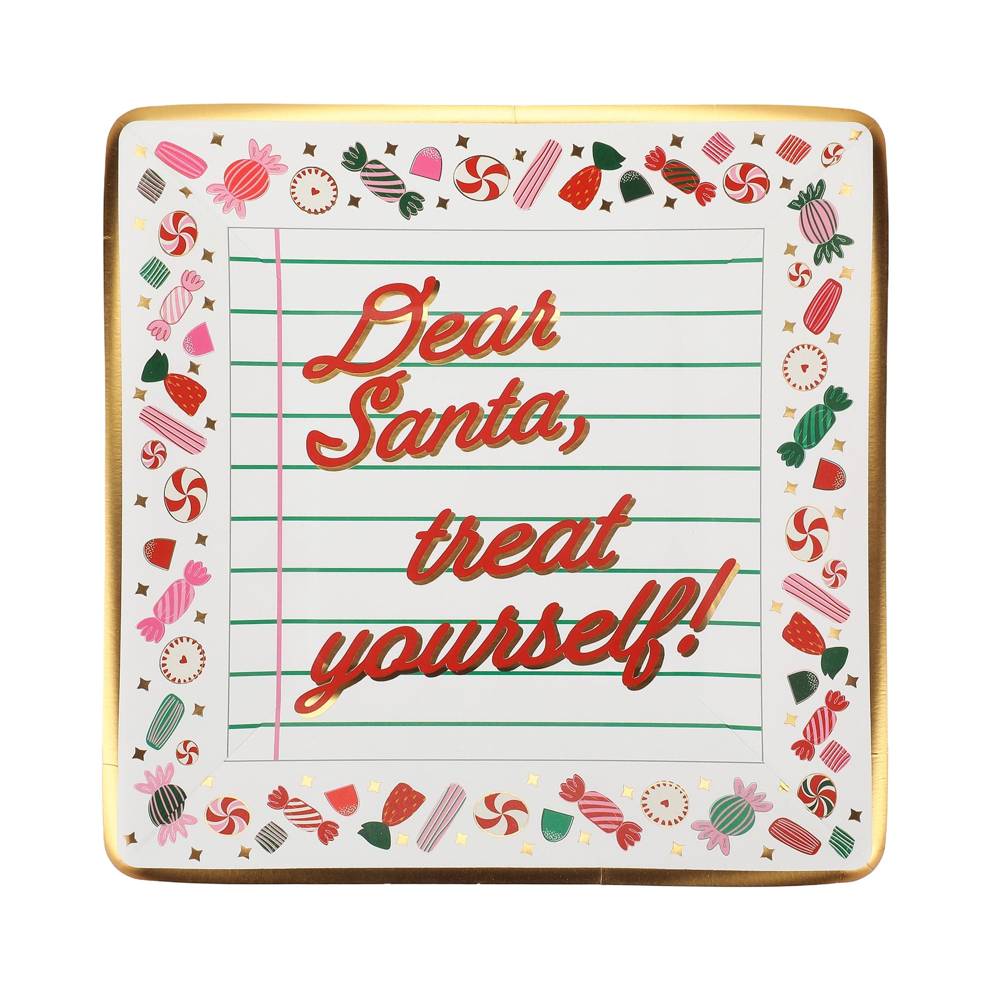 Santa Treats Dessert Plates (10 count)