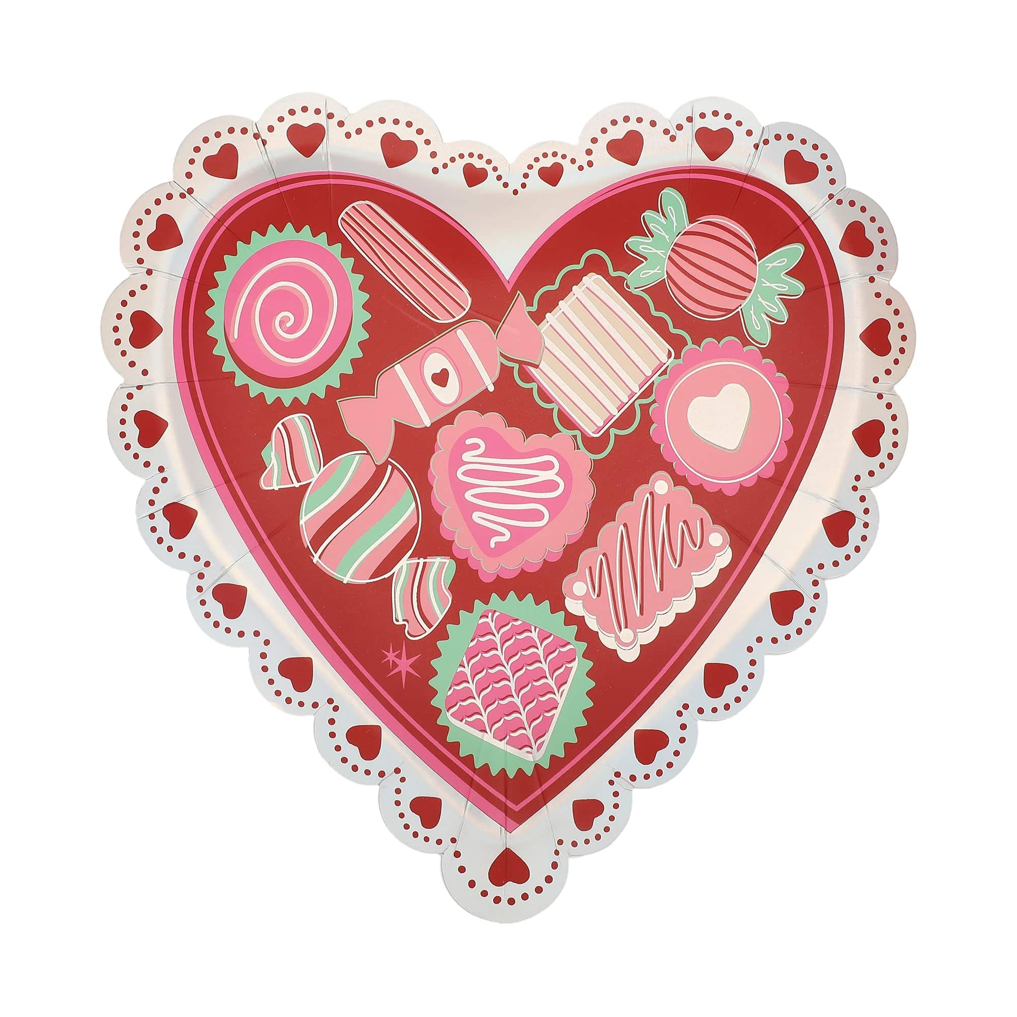 Valentine's Heart Plates (10 count)