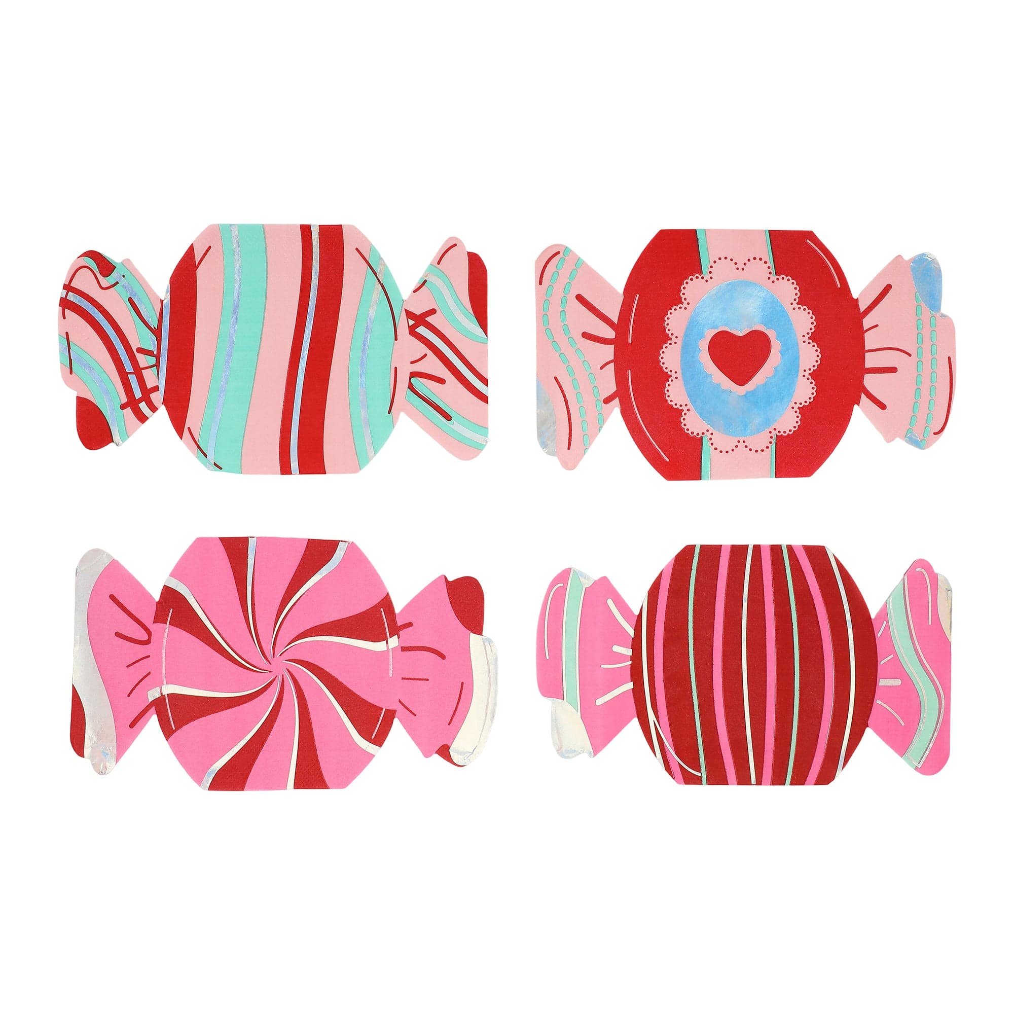 Valentine Candy Shaped Napkins (20 count)