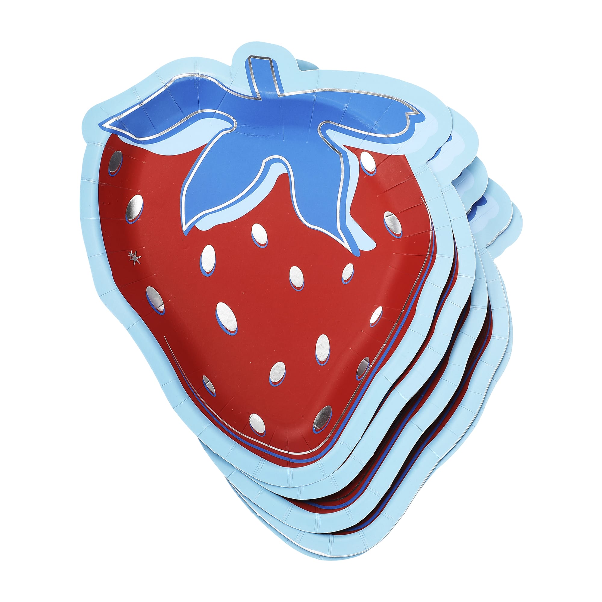 Red, White & Berry Dessert Plate (10 ct) – Packed Party
