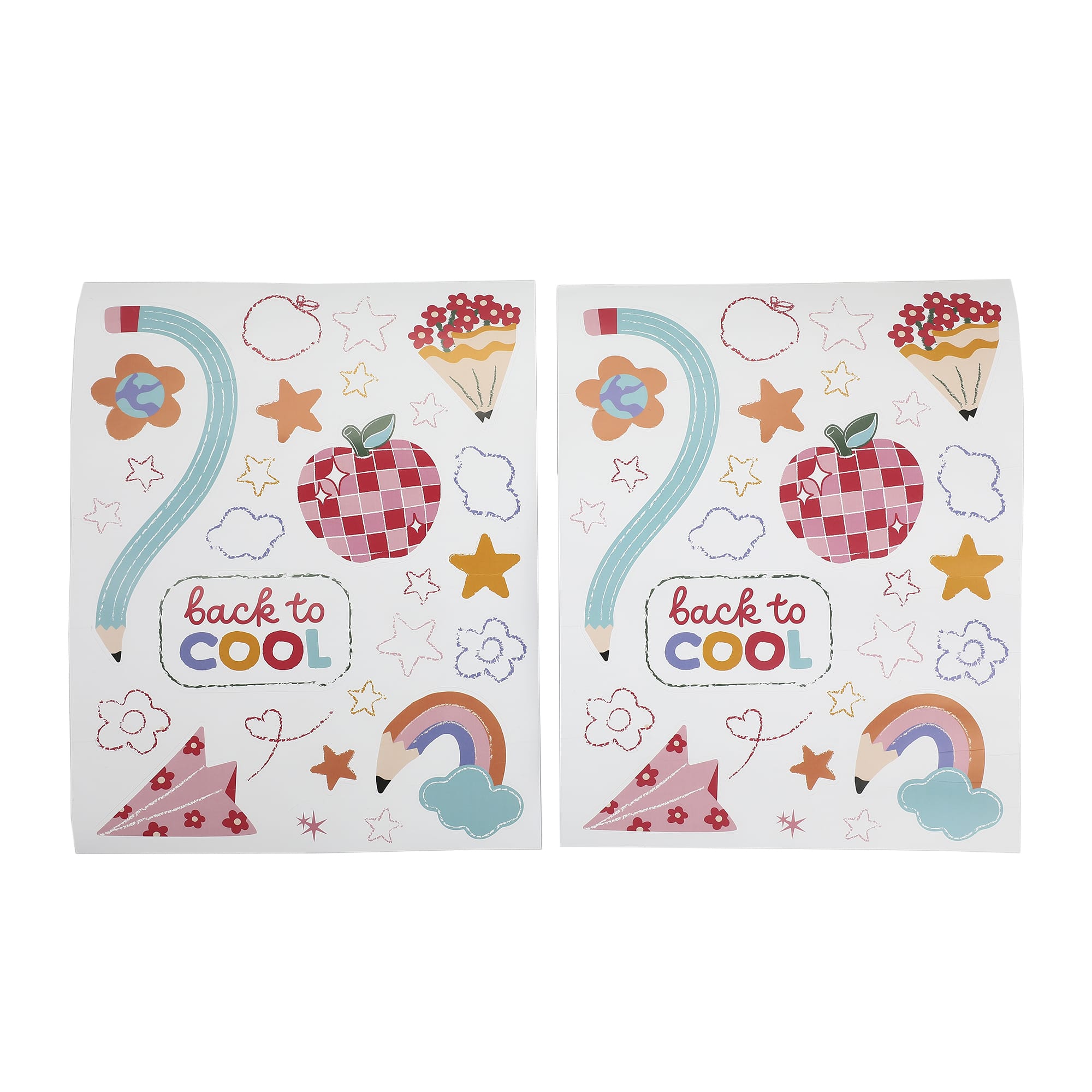 Notebook Paper Table Runner with Customizable Stickers