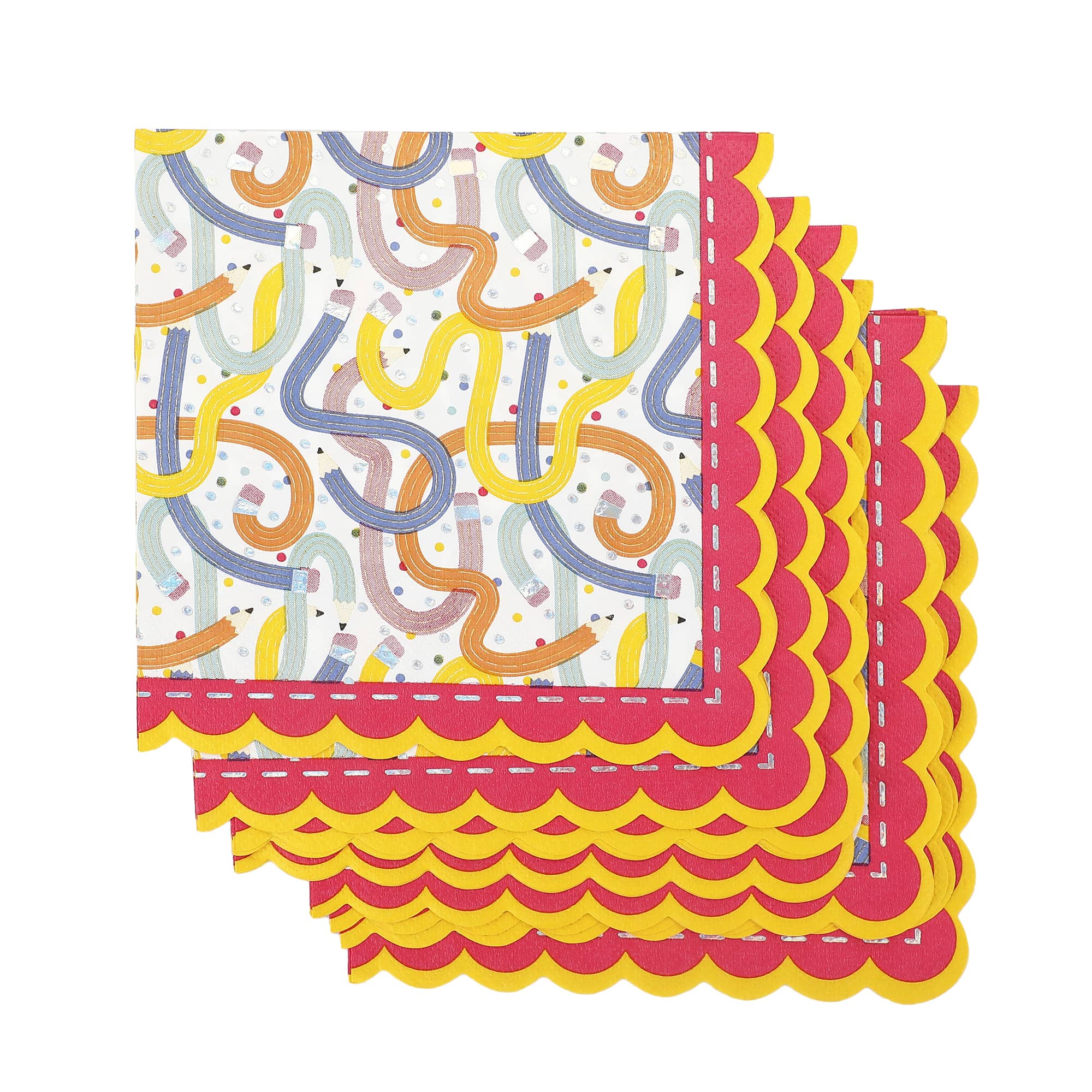Pencil Play Luncheon Napkins (6.5" / 20 ct)