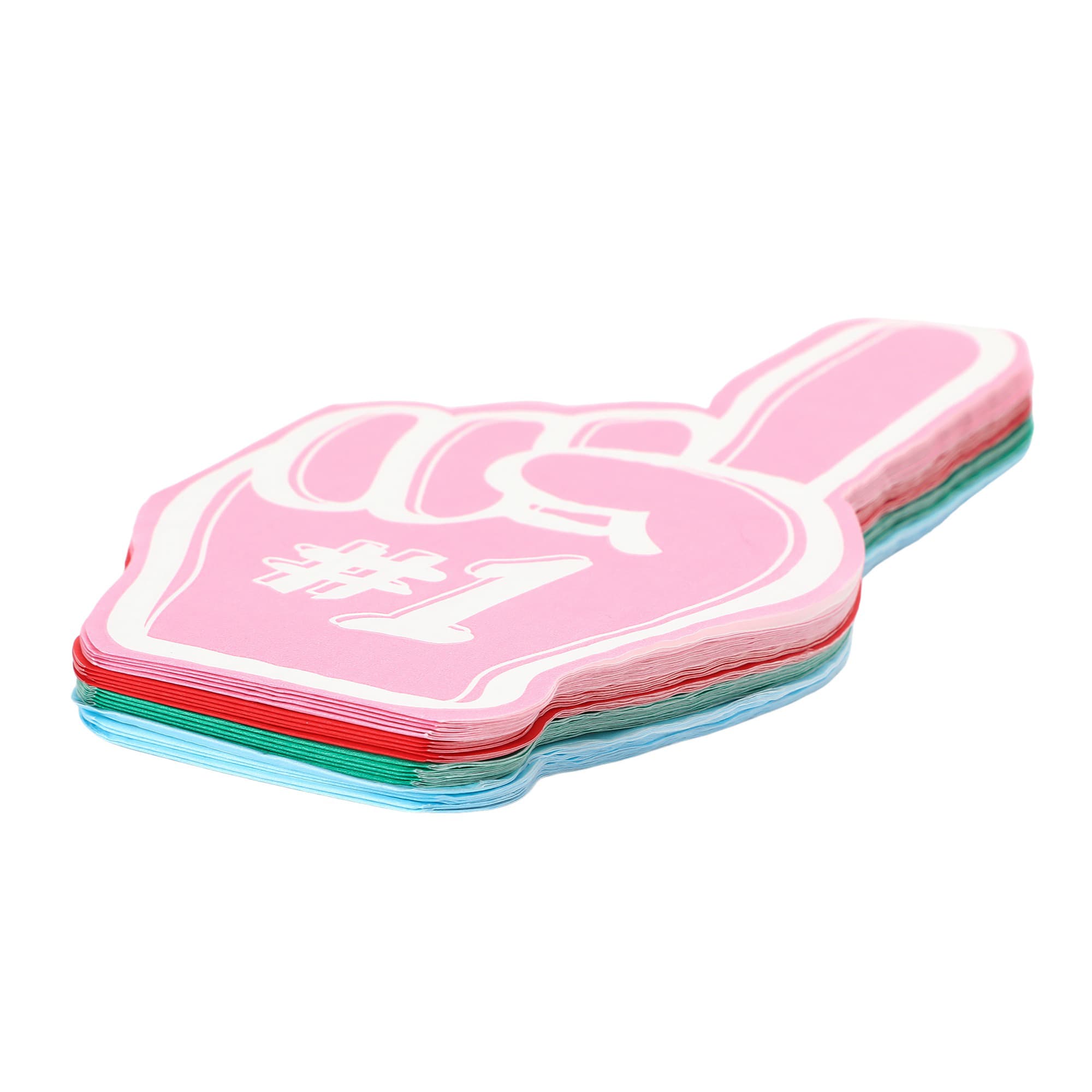 Foam Finger Multicolor Cocktail Napkins (20 Ct)