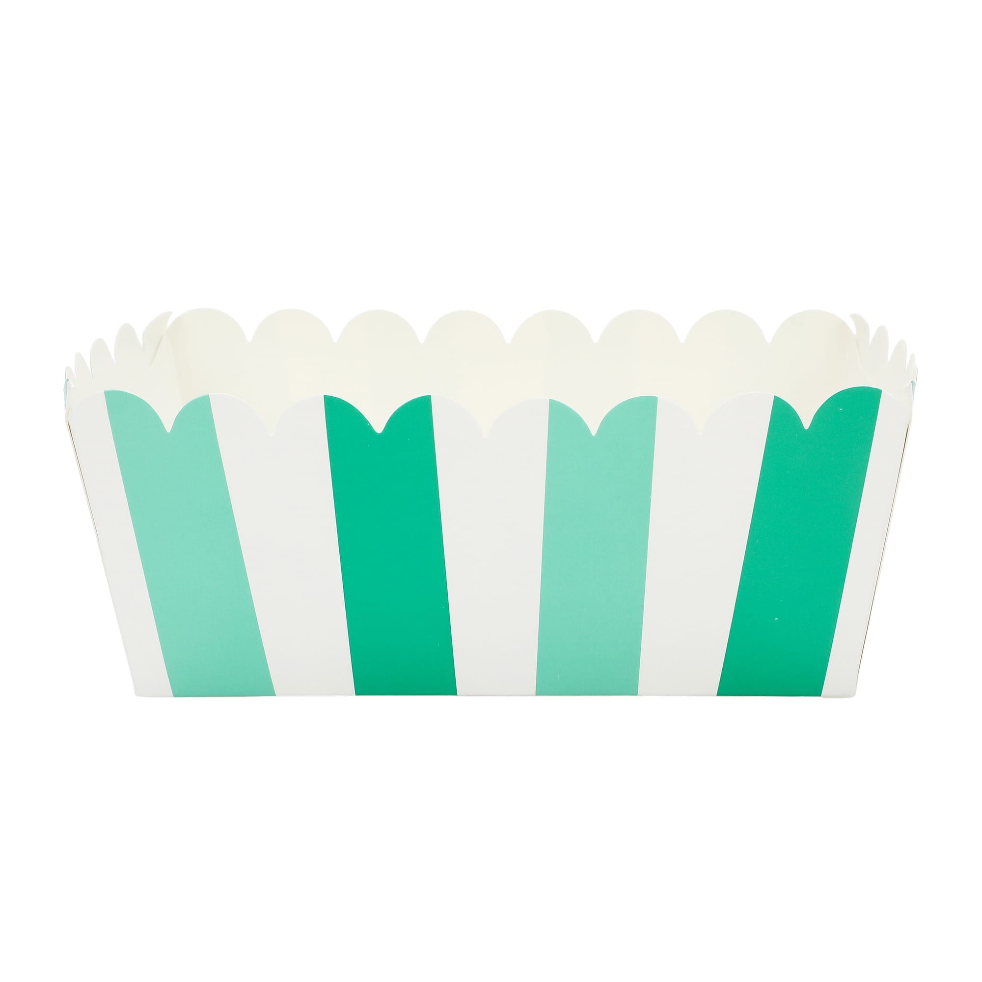 Game Day Green & White Snack Trays (10 Pack)