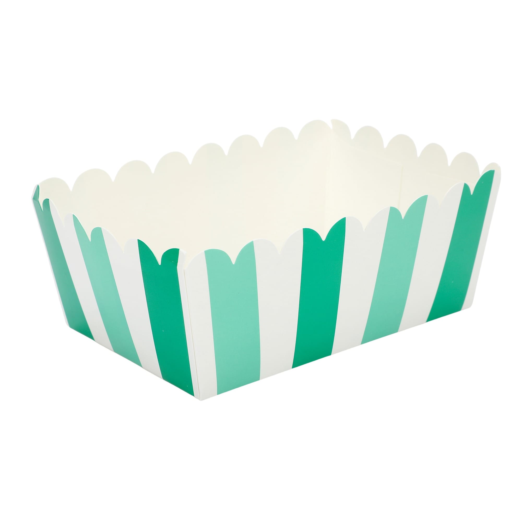 Game Day Green & White Snack Trays (10 Pack)