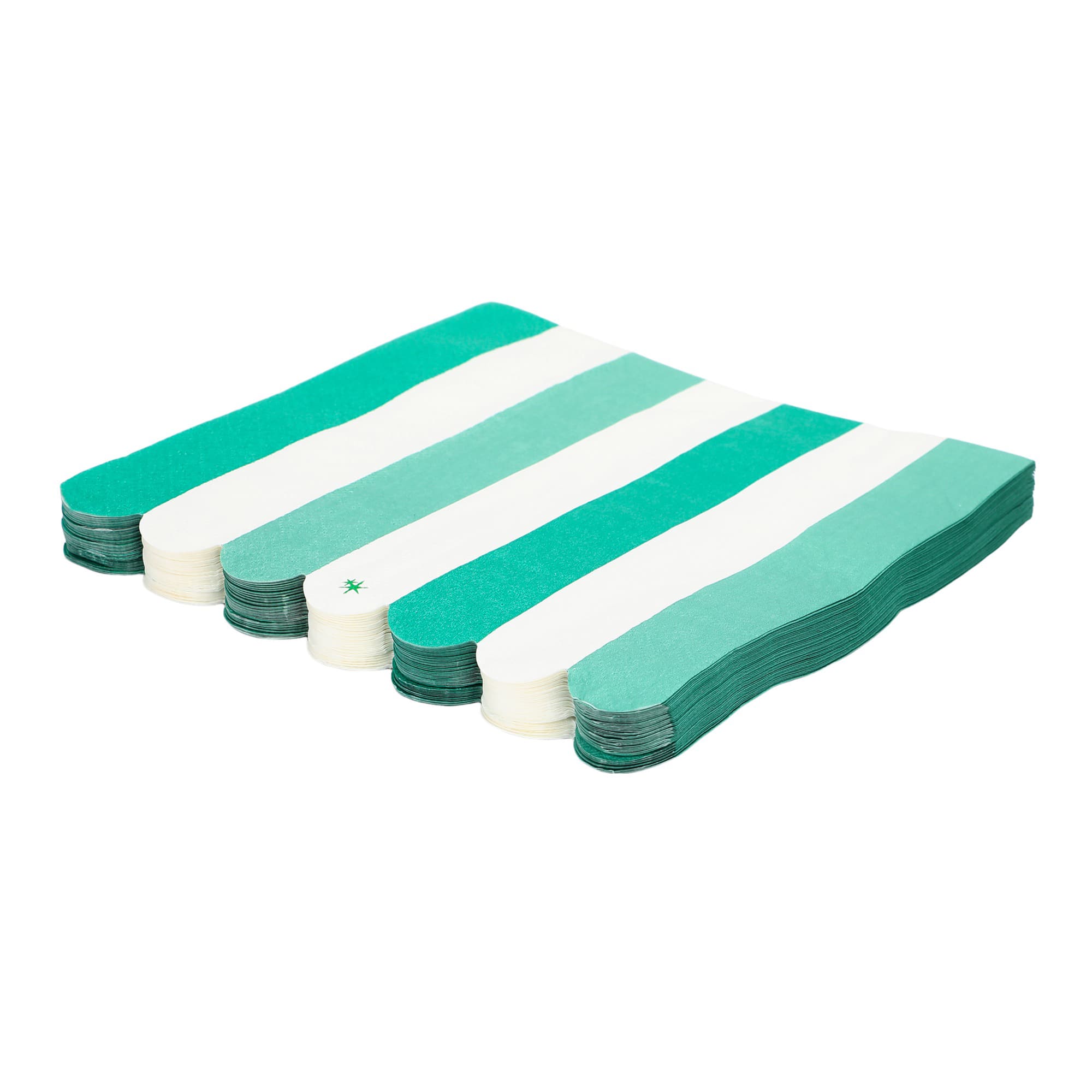 Game Day Green & White Stripe Lunch Napkins (20 Ct)