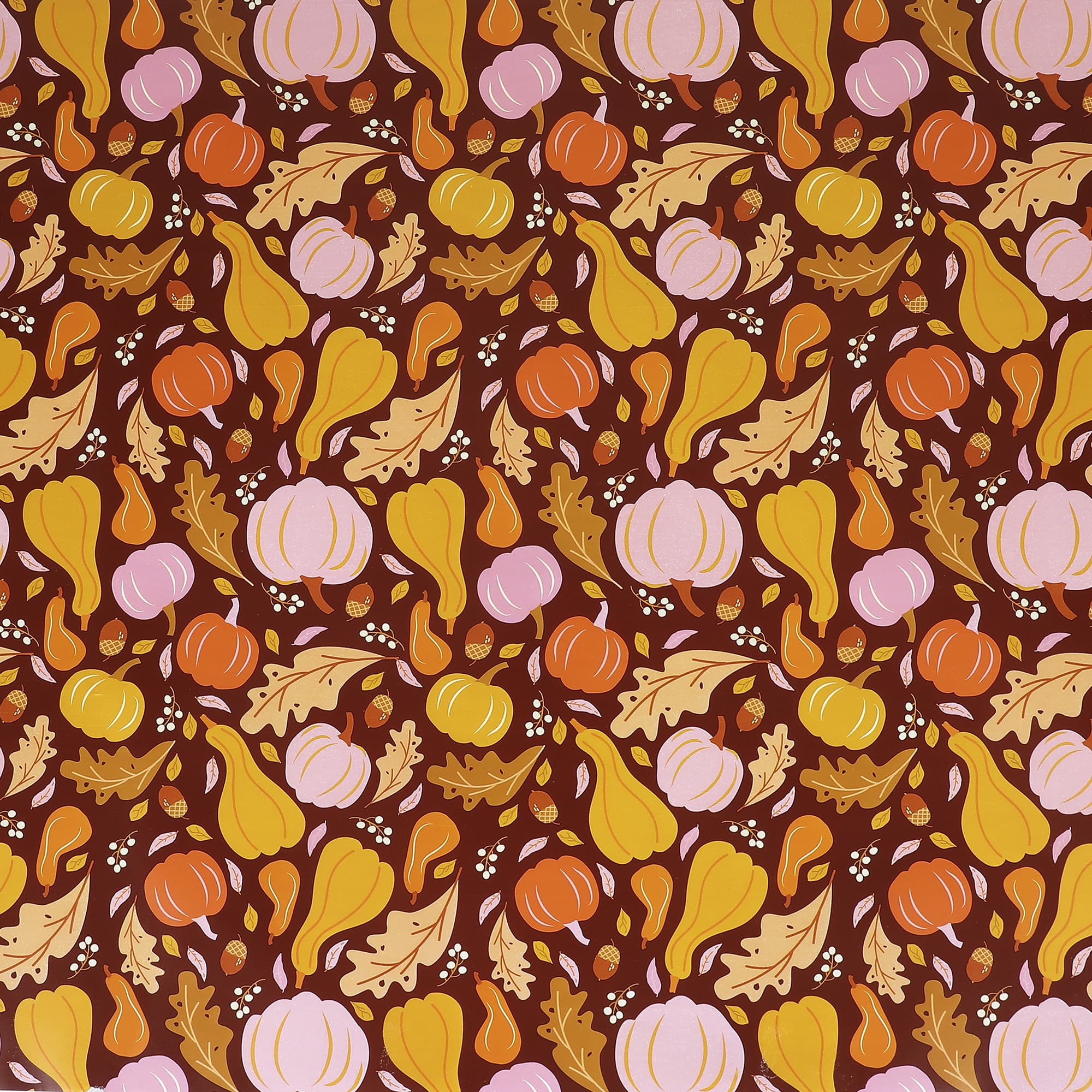 Fall Gourds Table Runner (25ft, cut to fit)