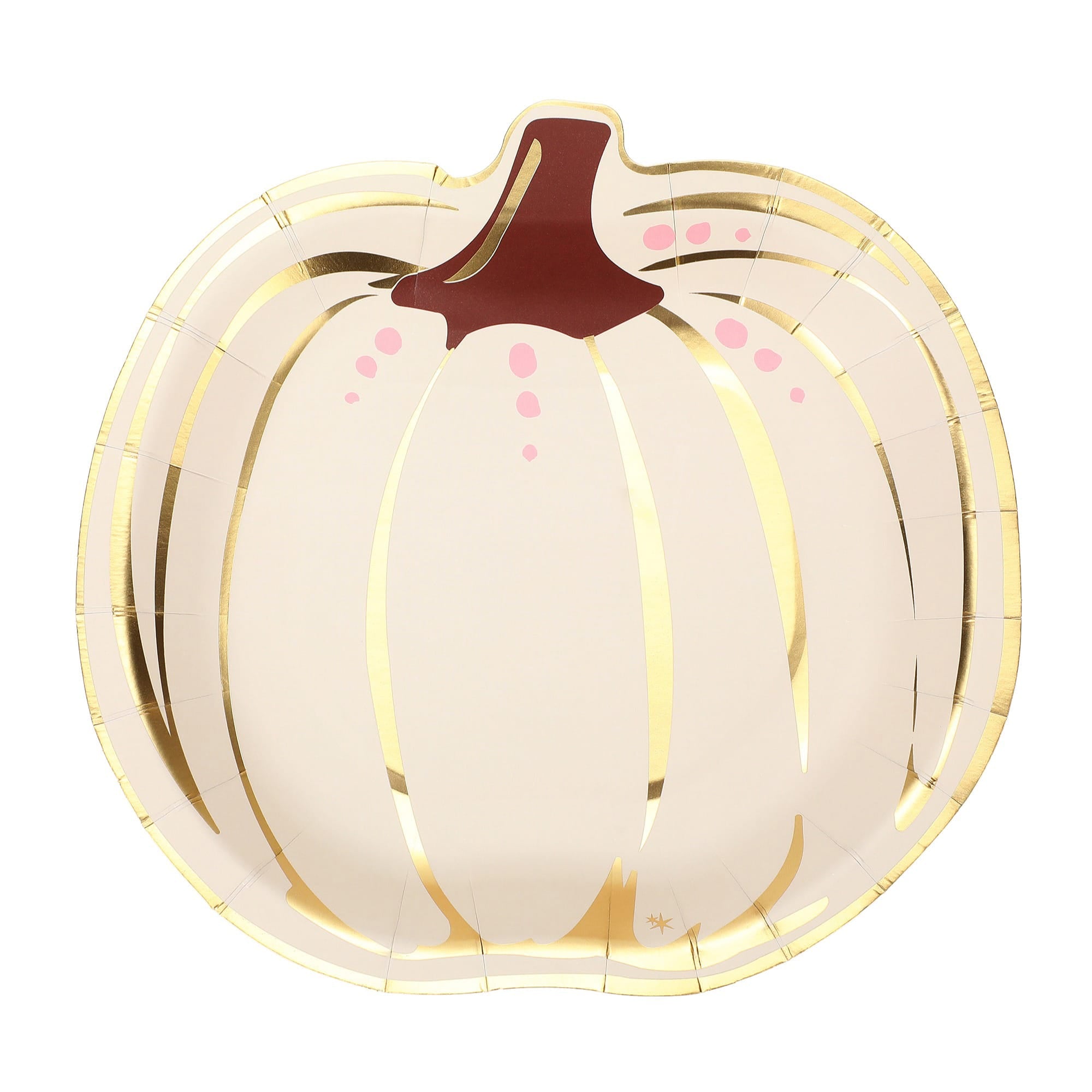 Orange and White Pumpkin Dessert Plates (10ct)