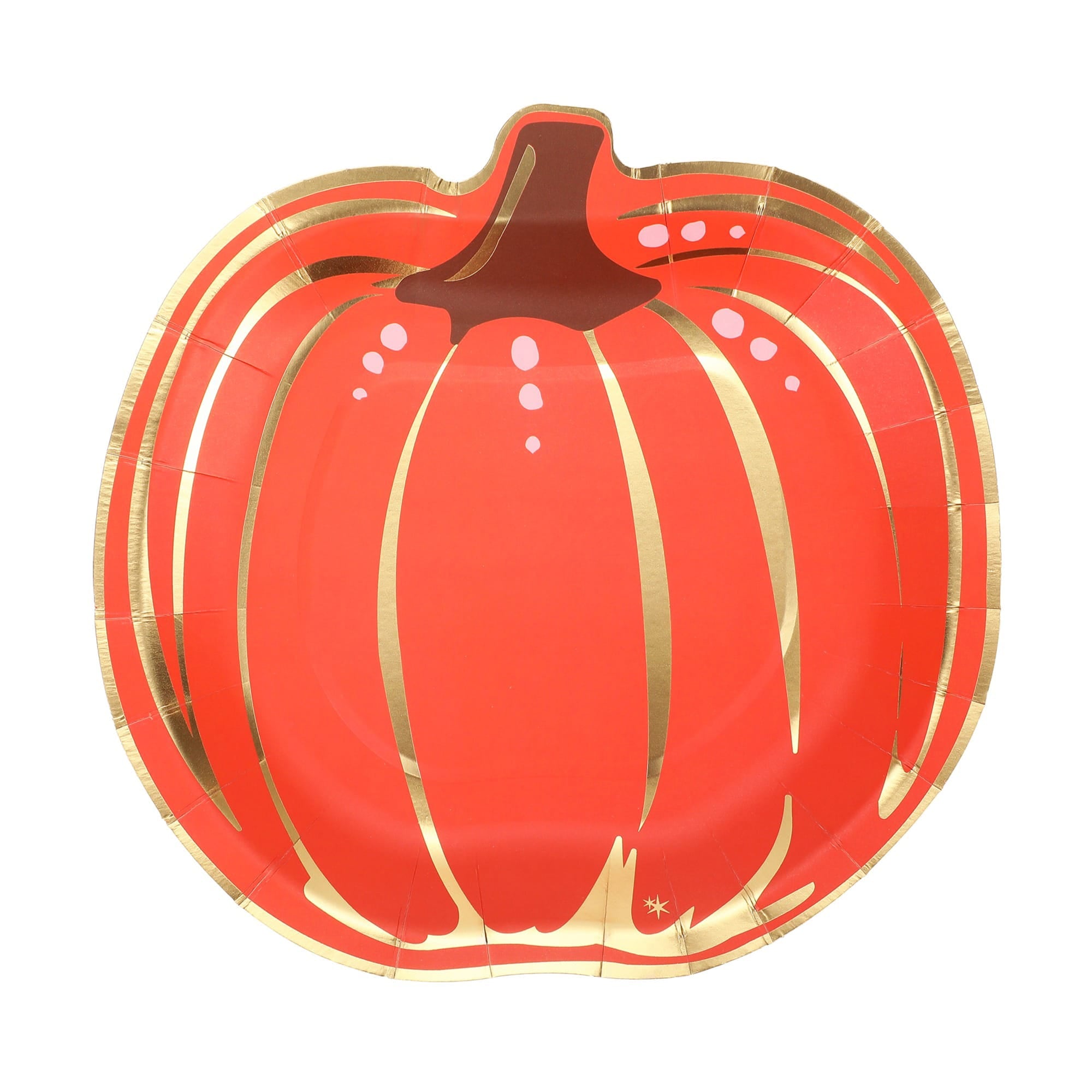 Orange and White Pumpkin Dessert Plates (10ct)
