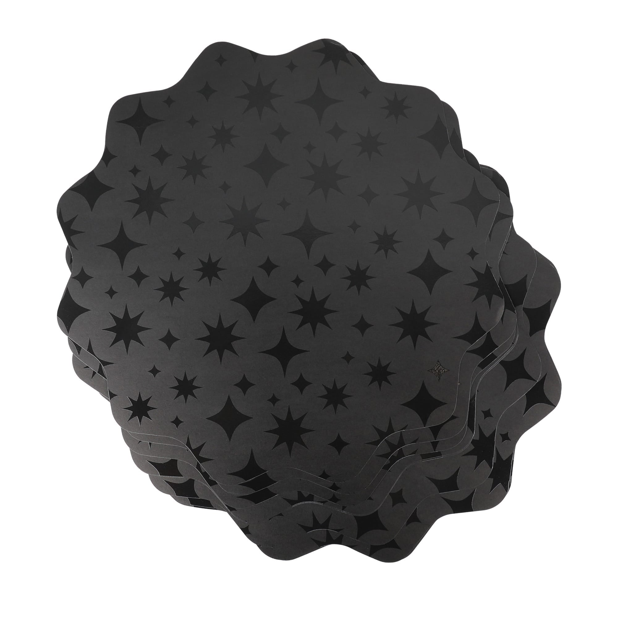 Sparks Fly Glossy Black Placemats (10ct)