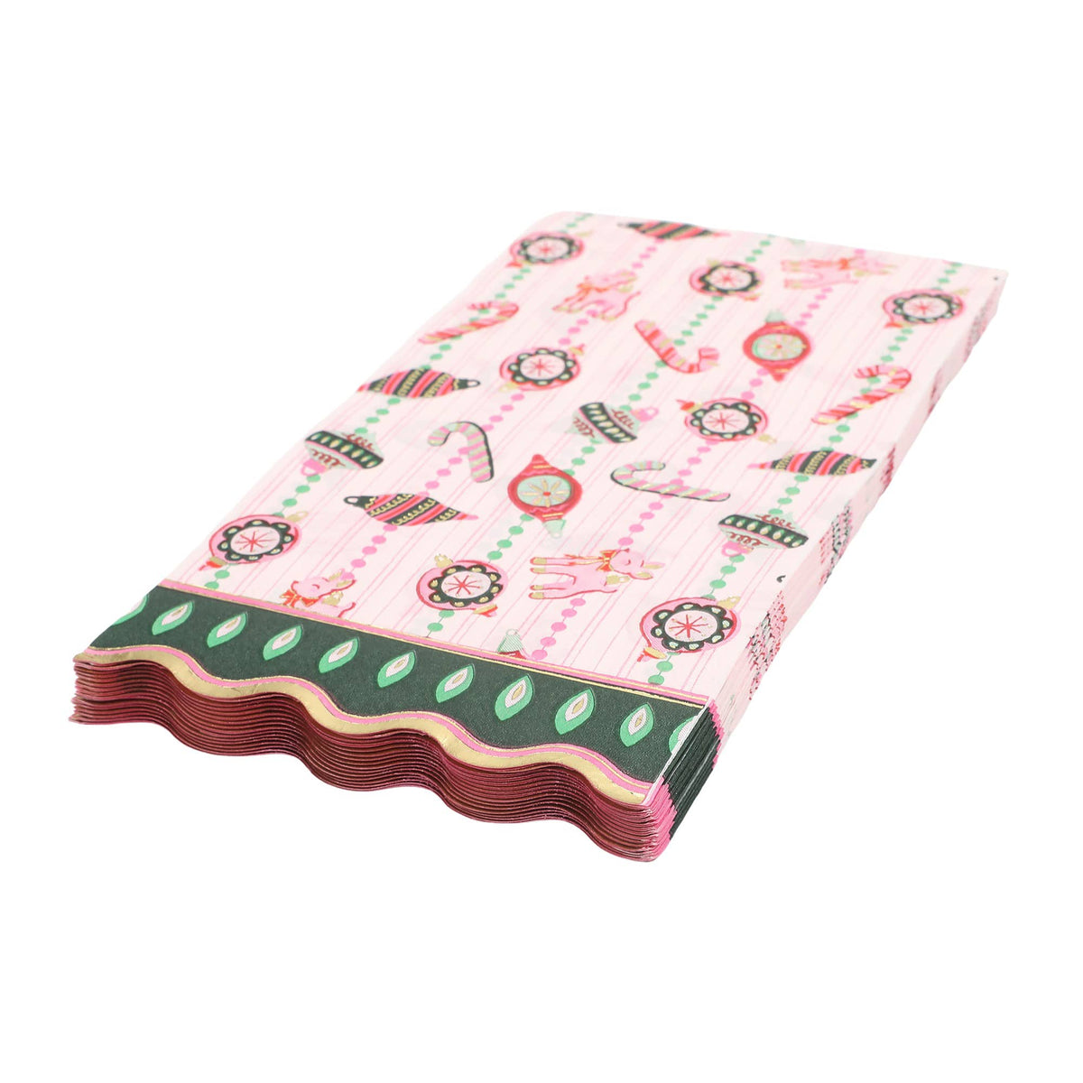 Vintage Christmas Ornament Paper Guest Towel Napkins (16 ct)
