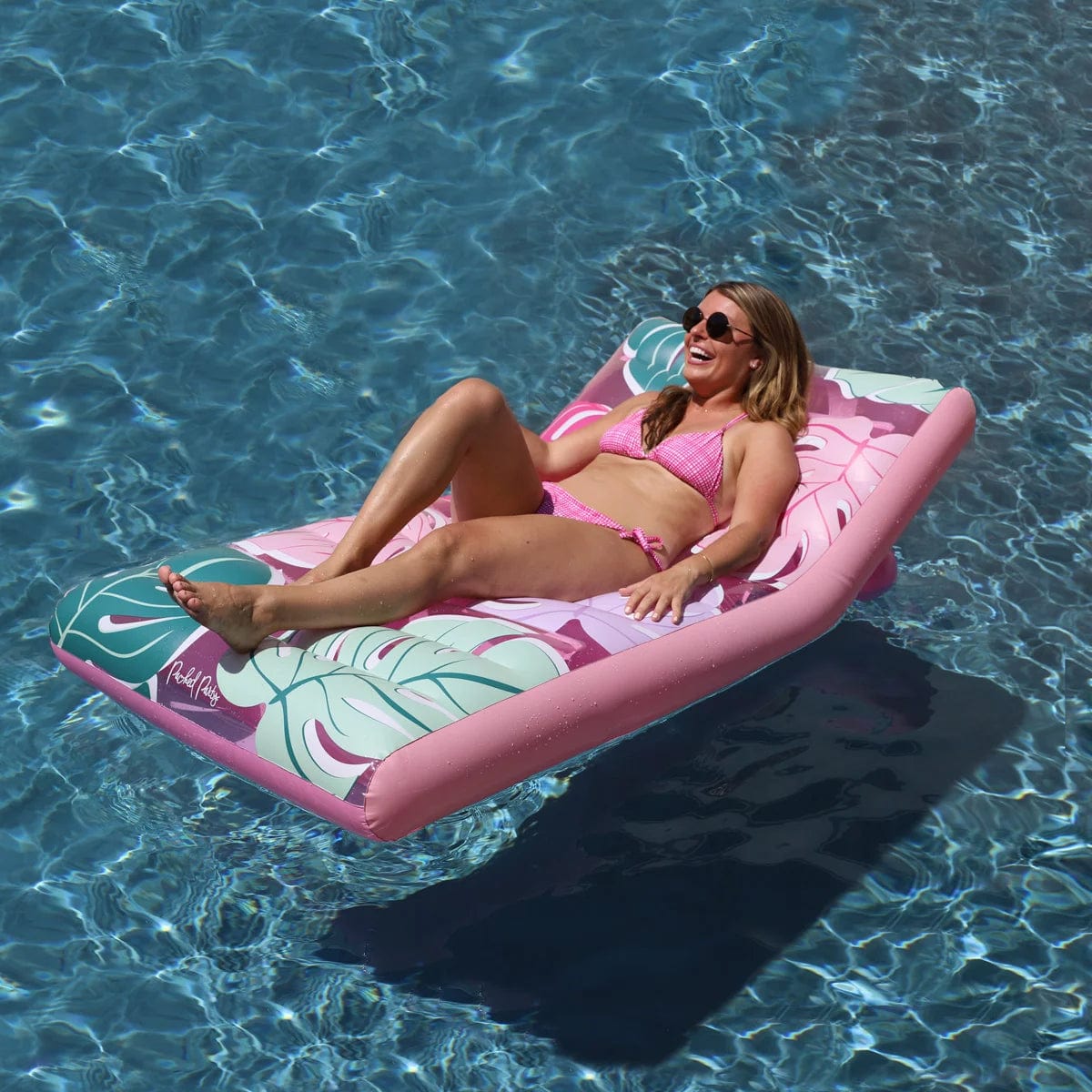 Luxe Multi-Color Inflatable Pool Float