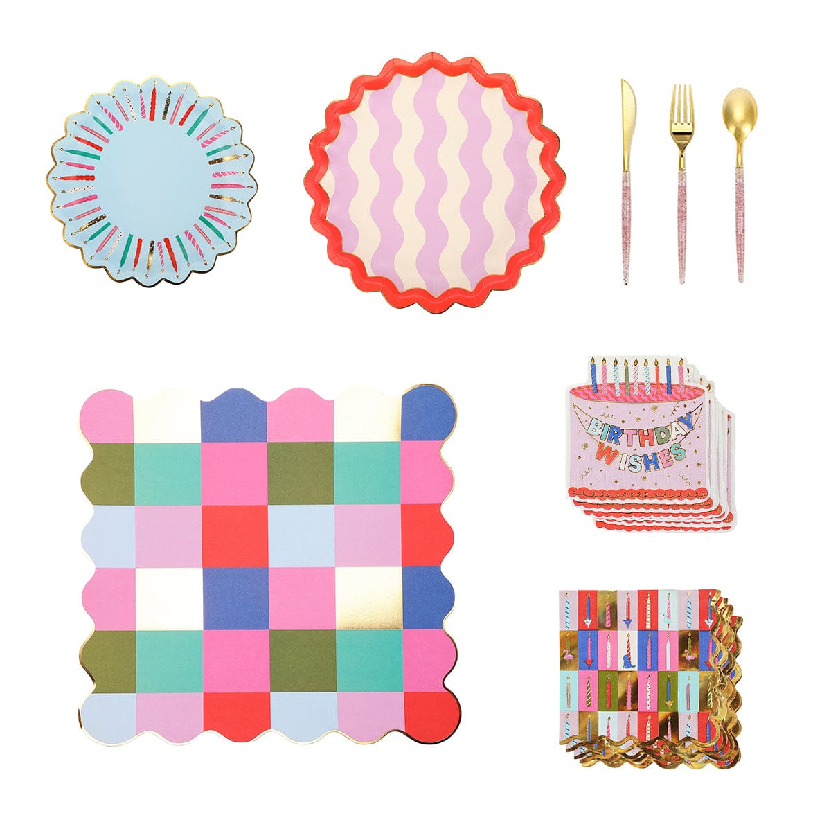Birthday Wishes Tableware Party Kit