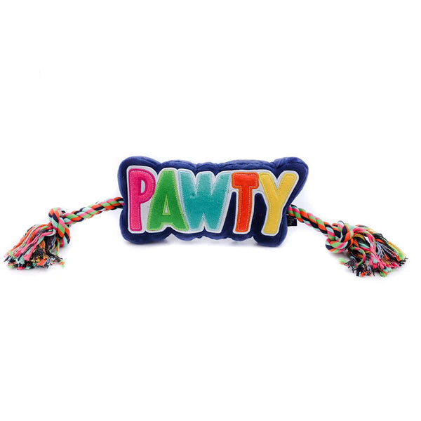 Pawty Dog Plush Toy With Rope